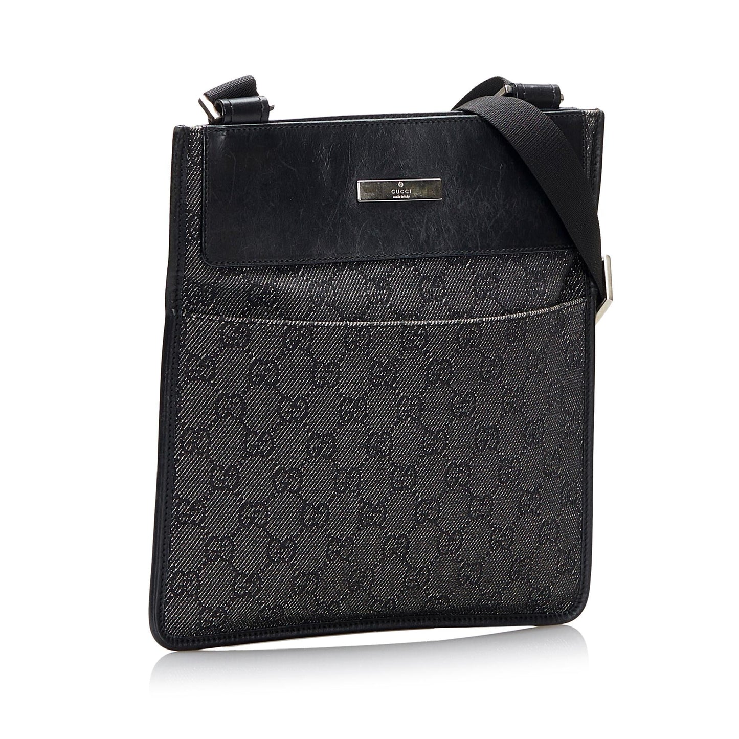 Gucci GG SHG-KM0rHO Canvas Grey Crossbody Bag