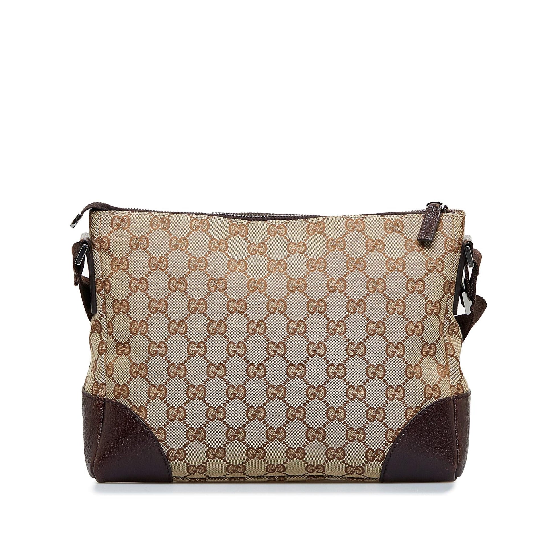 Gucci GG SHG-dHJ83I Canvas Brown Crossbody Bag
