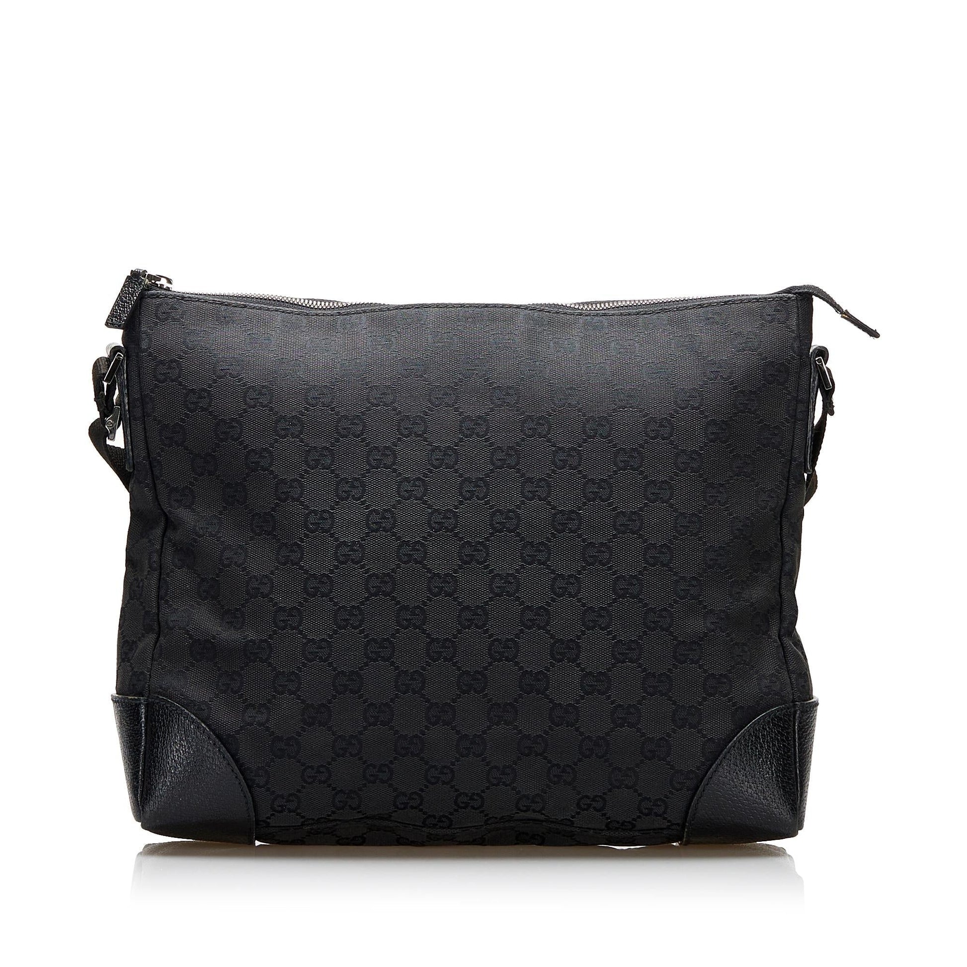 Gucci GG SHG-OTTZxX Canvas Black Crossbody Bag