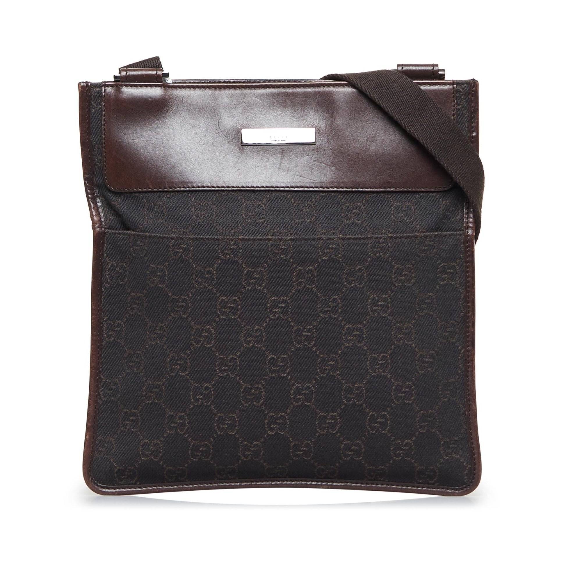 Gucci GG SHG-Doon0V Canvas Black Crossbody Bag