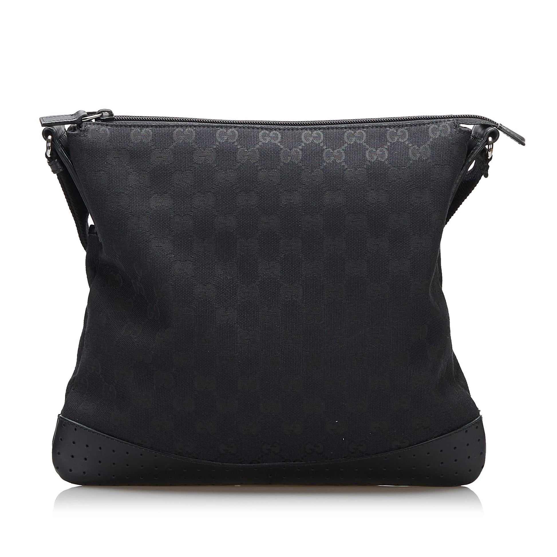 Gucci GG SHG-RJZg7R Canvas Black Crossbody Bag