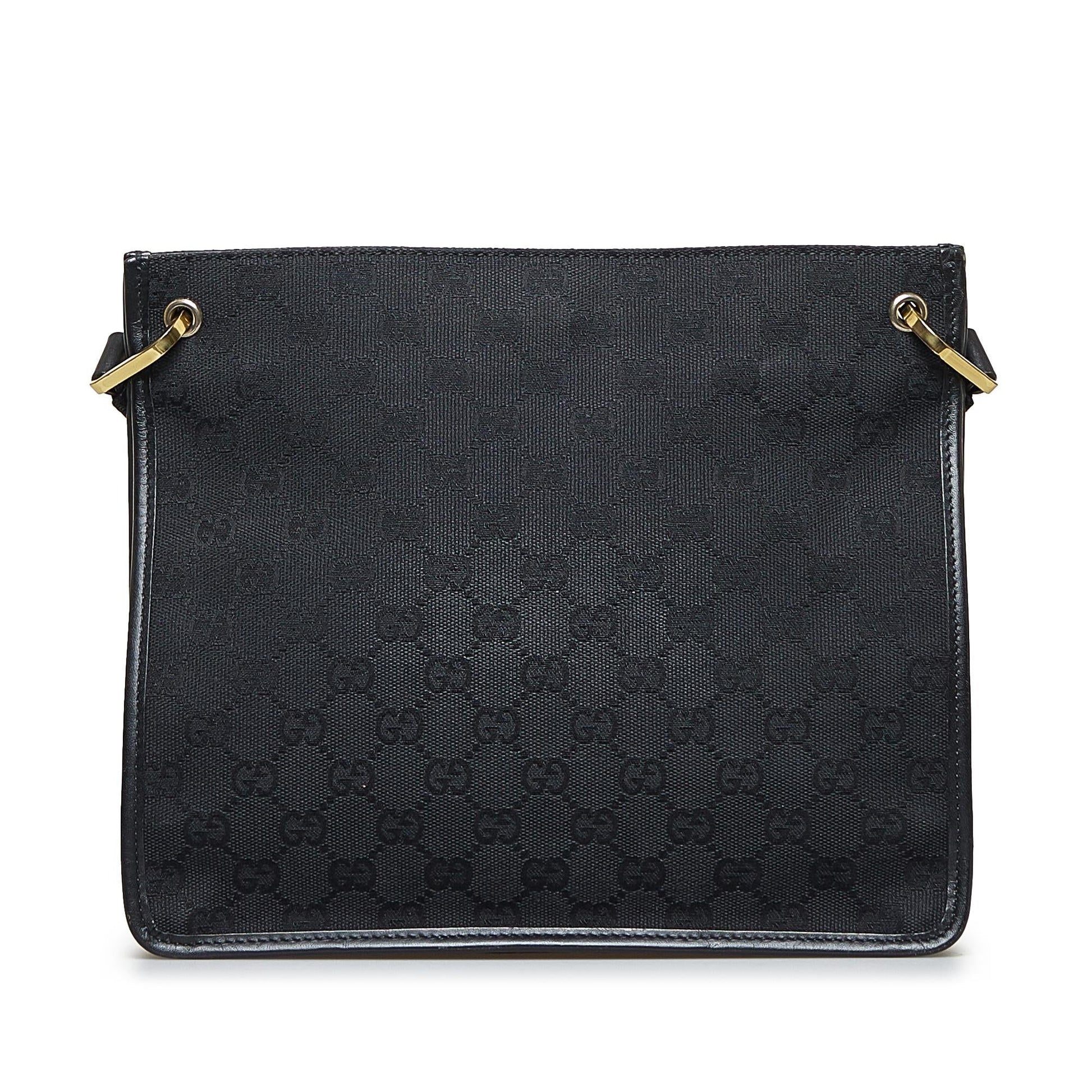 Gucci GG SHG-fAj1LL Canvas Black Crossbody Bag