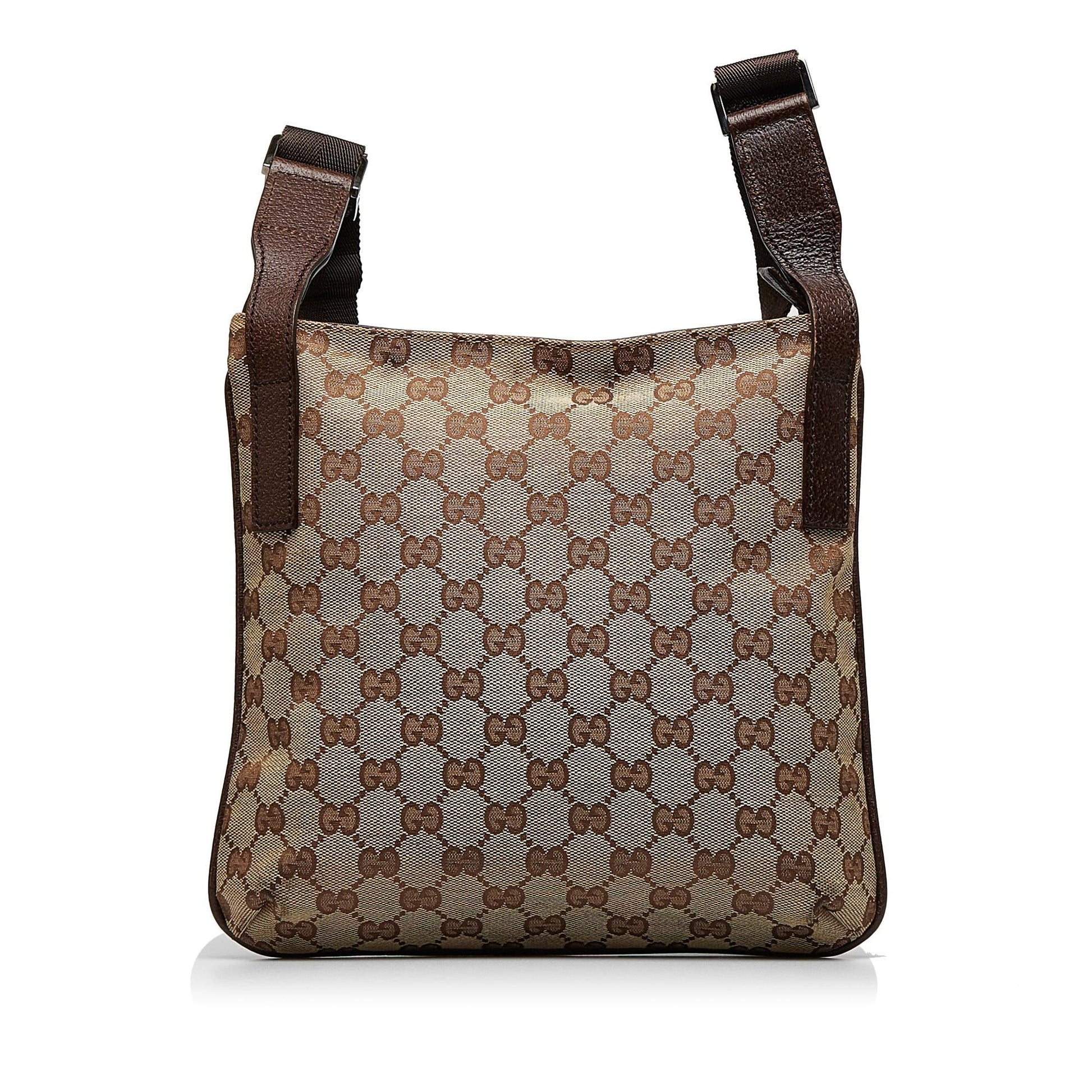 Gucci GG SHG- ZBQc Canvas Brown Crossbody Bag