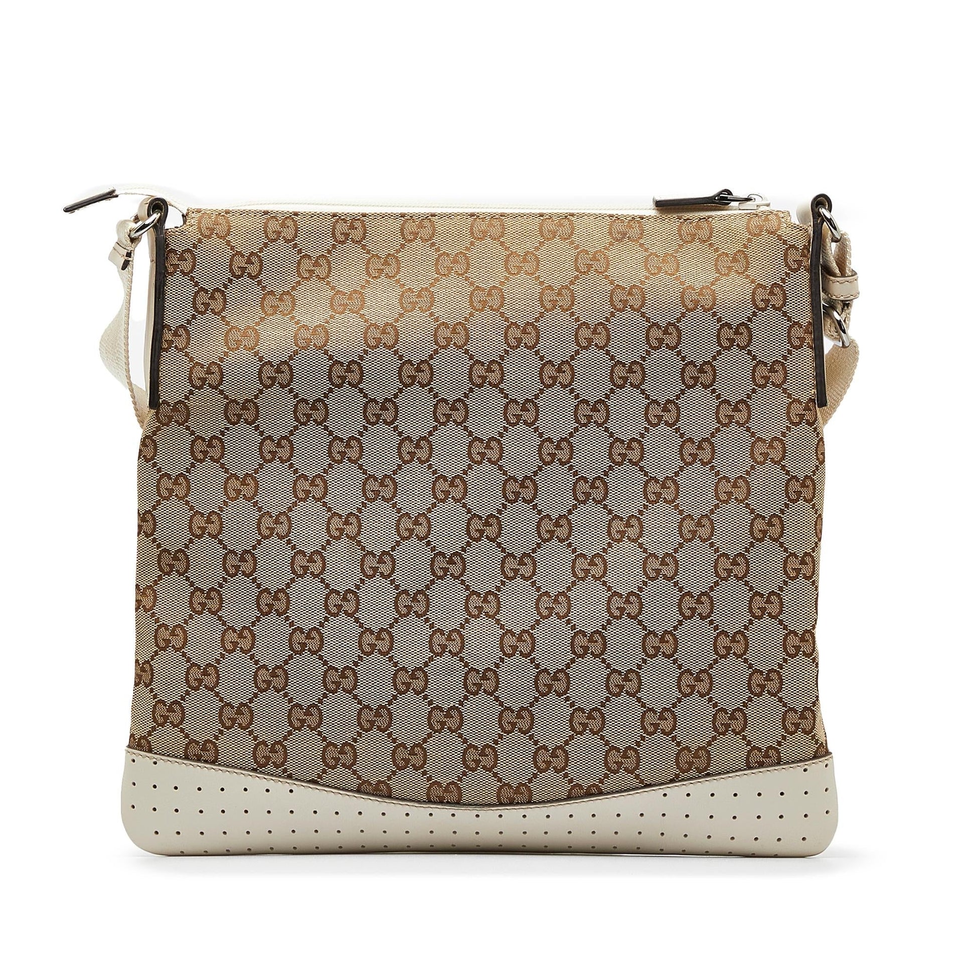 Gucci GG SHG-keKDFG Canvas Brown Crossbody Bag