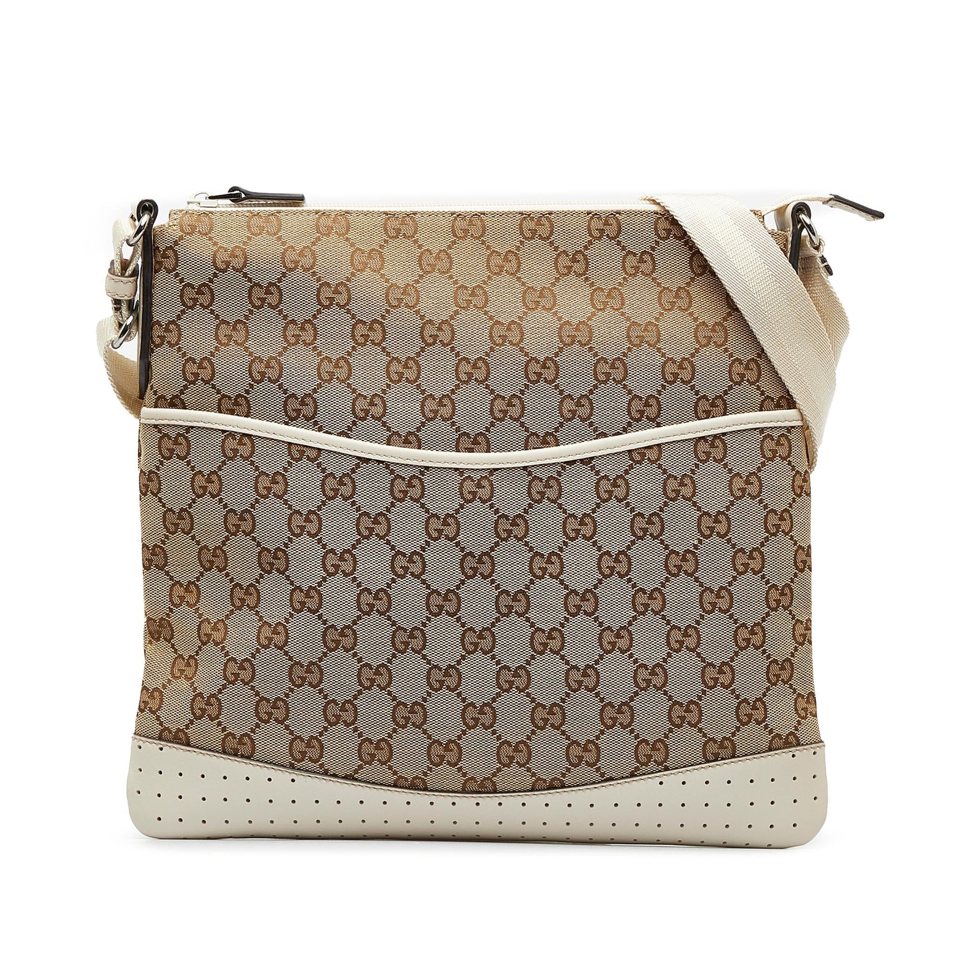 Gucci GG SHG-keKDFG Canvas Brown Crossbody Bag