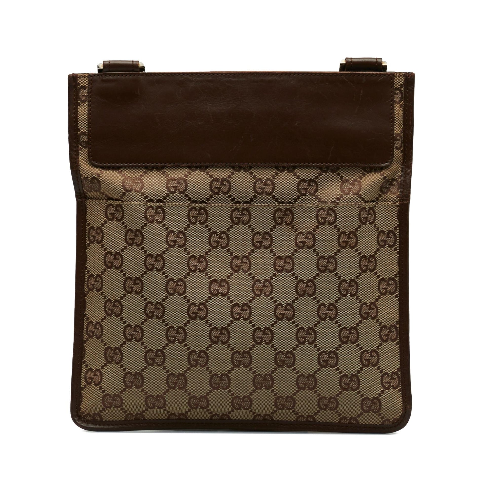 Gucci GG SHG-XBjUiA Canvas Calf Brown Crossbody Bag