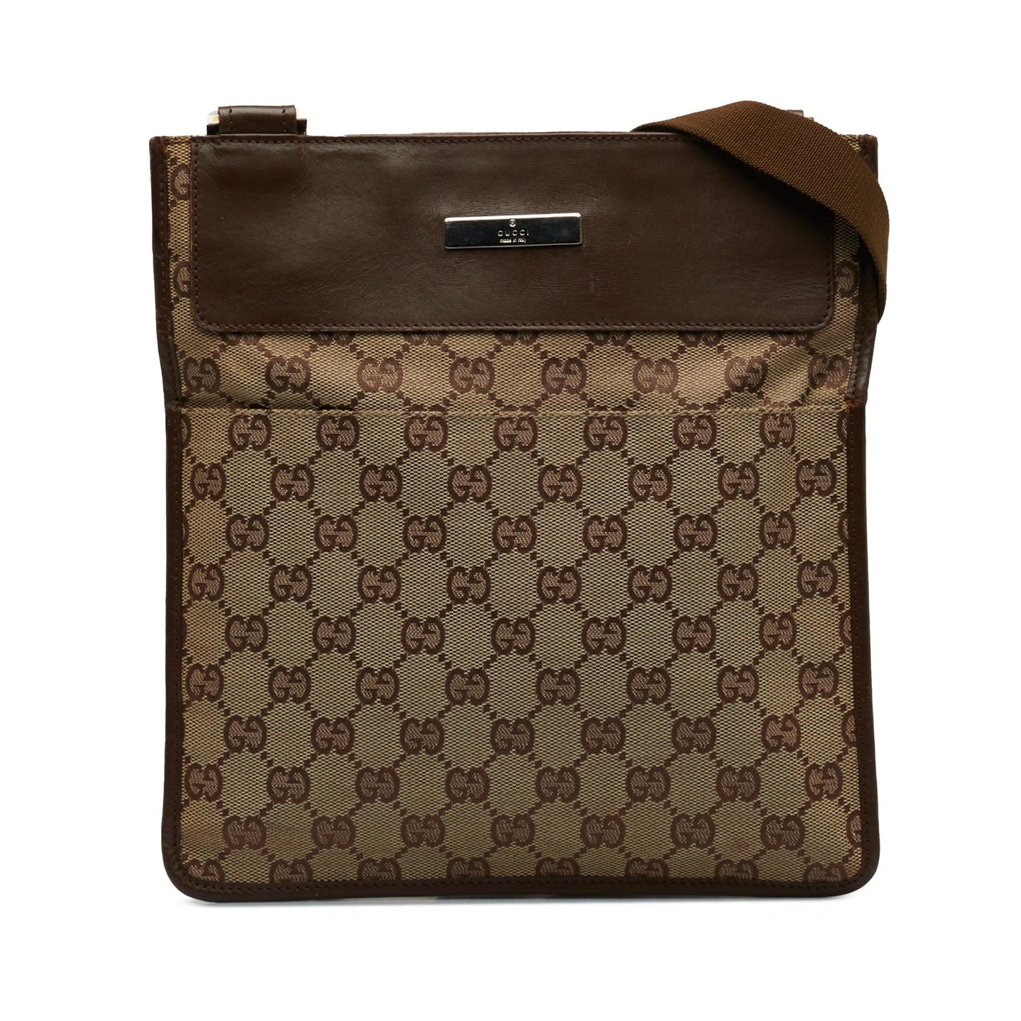 Gucci GG SHG-XBjUiA Canvas Calf Brown Crossbody Bag
