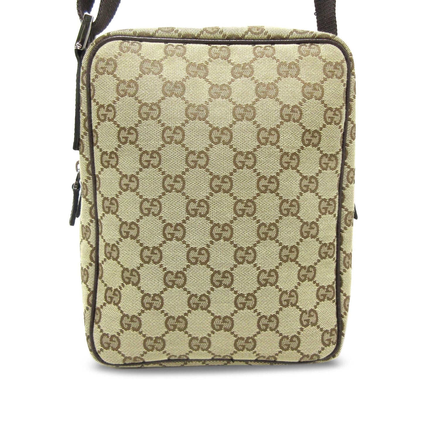 Gucci GG SHG-kjhrp1 Canvas Brown Crossbody Bag