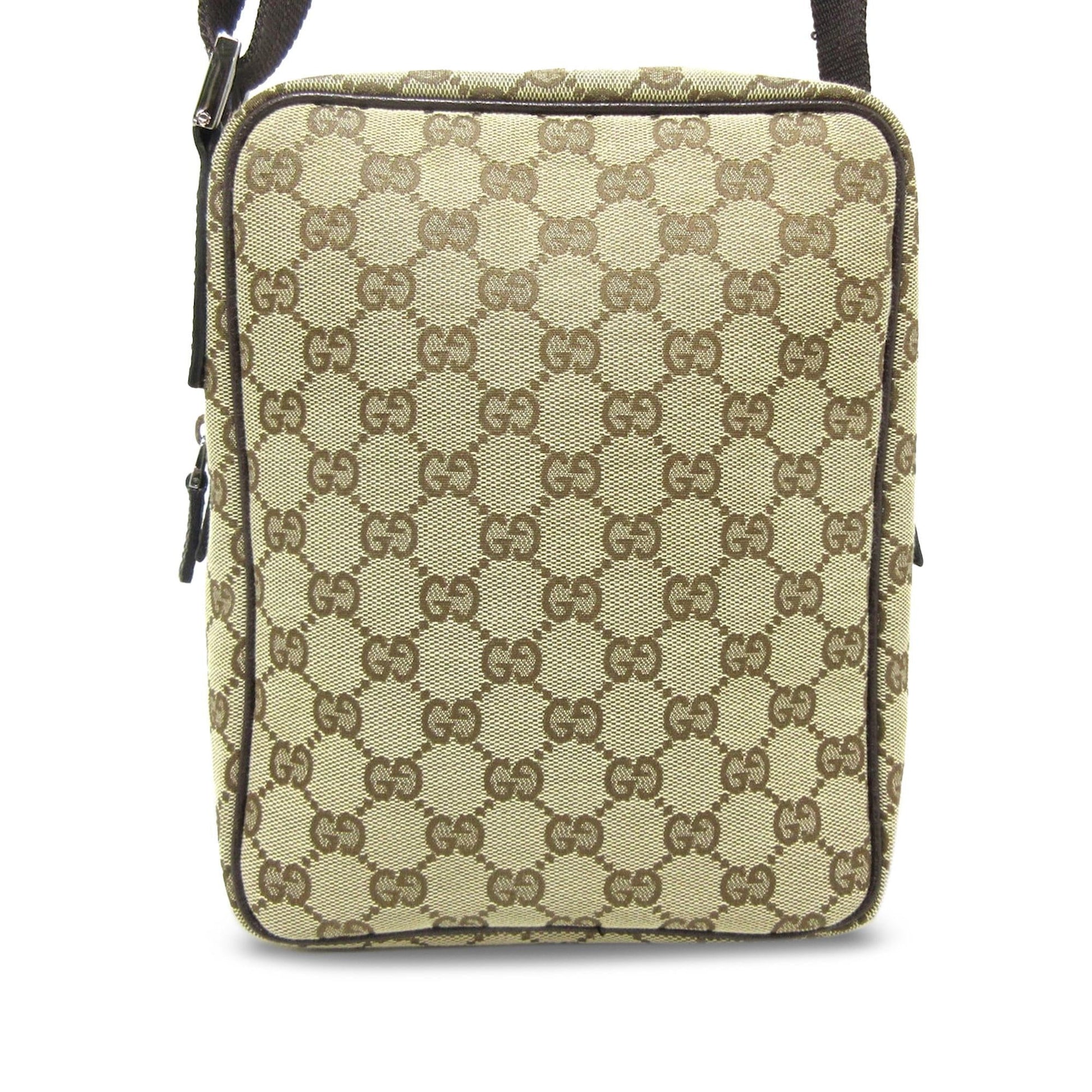 Gucci GG SHG-kjhrp1 Canvas Brown Crossbody Bag
