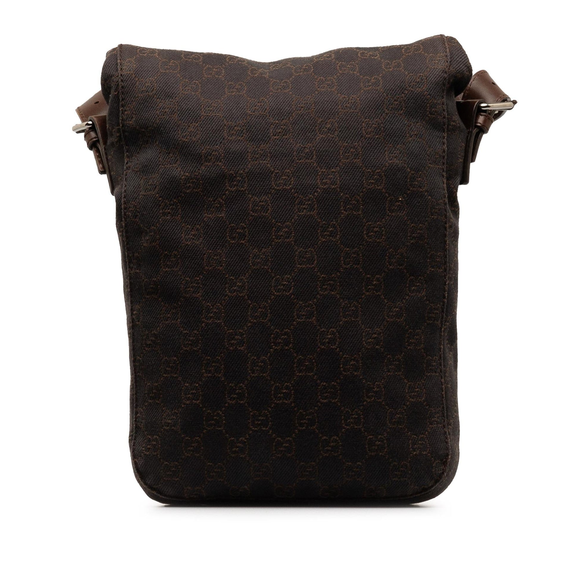 Gucci GG SHG-ut3J0m Canvas Brown Crossbody Bag