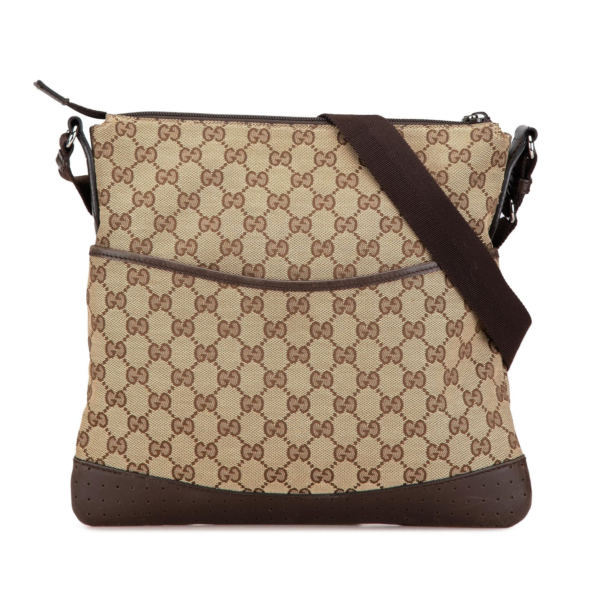 Gucci GG SHG-GgCbyl Canvas Brown Crossbody Bag