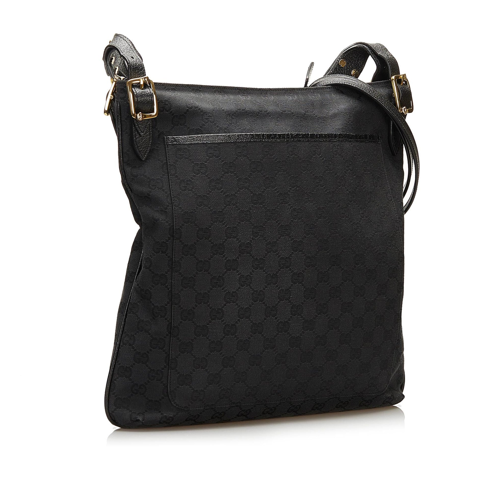 Gucci GG SHG Canvas Black Crossbody Bag 11