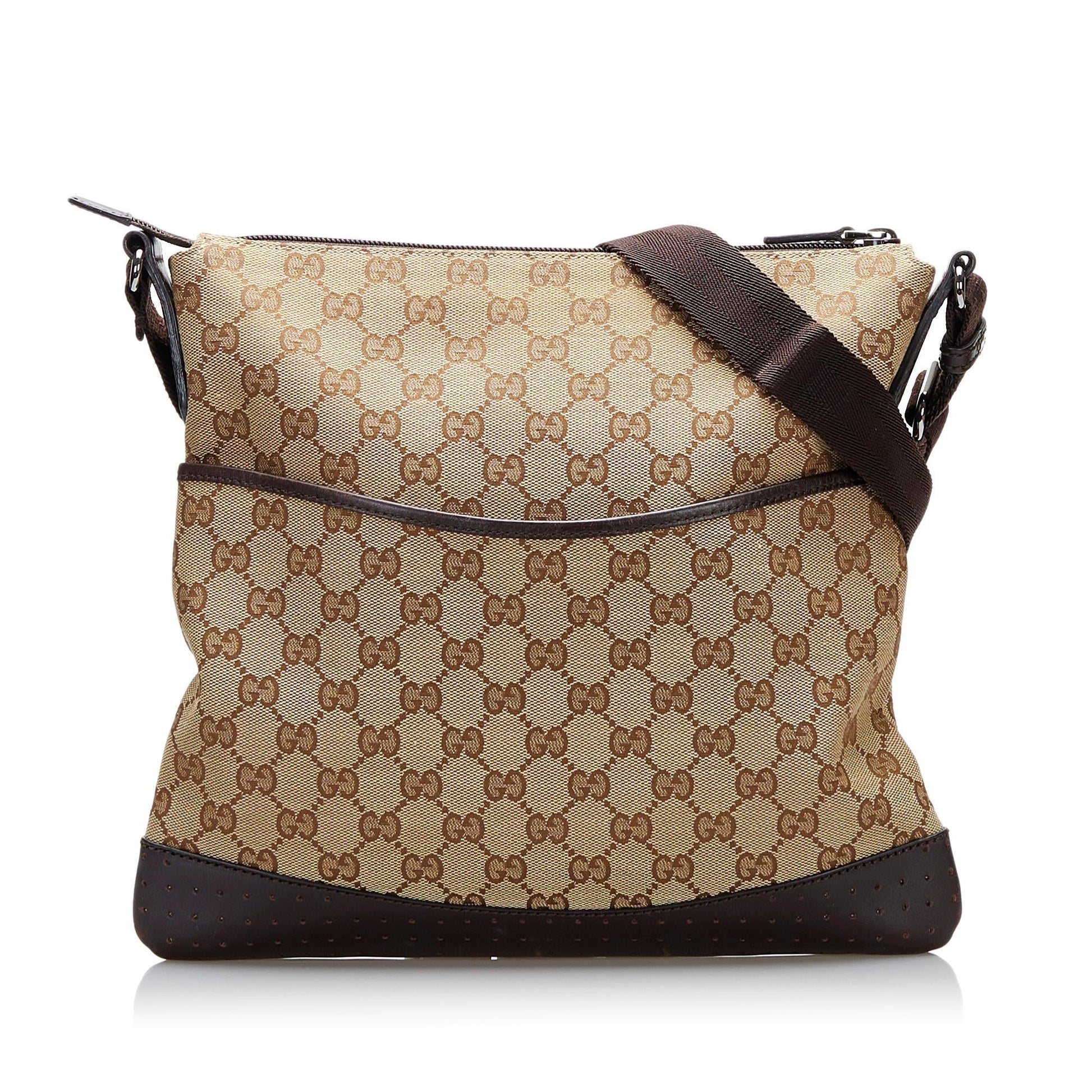 Gucci GG SHG Canvas Brown Crossbody Bag 13