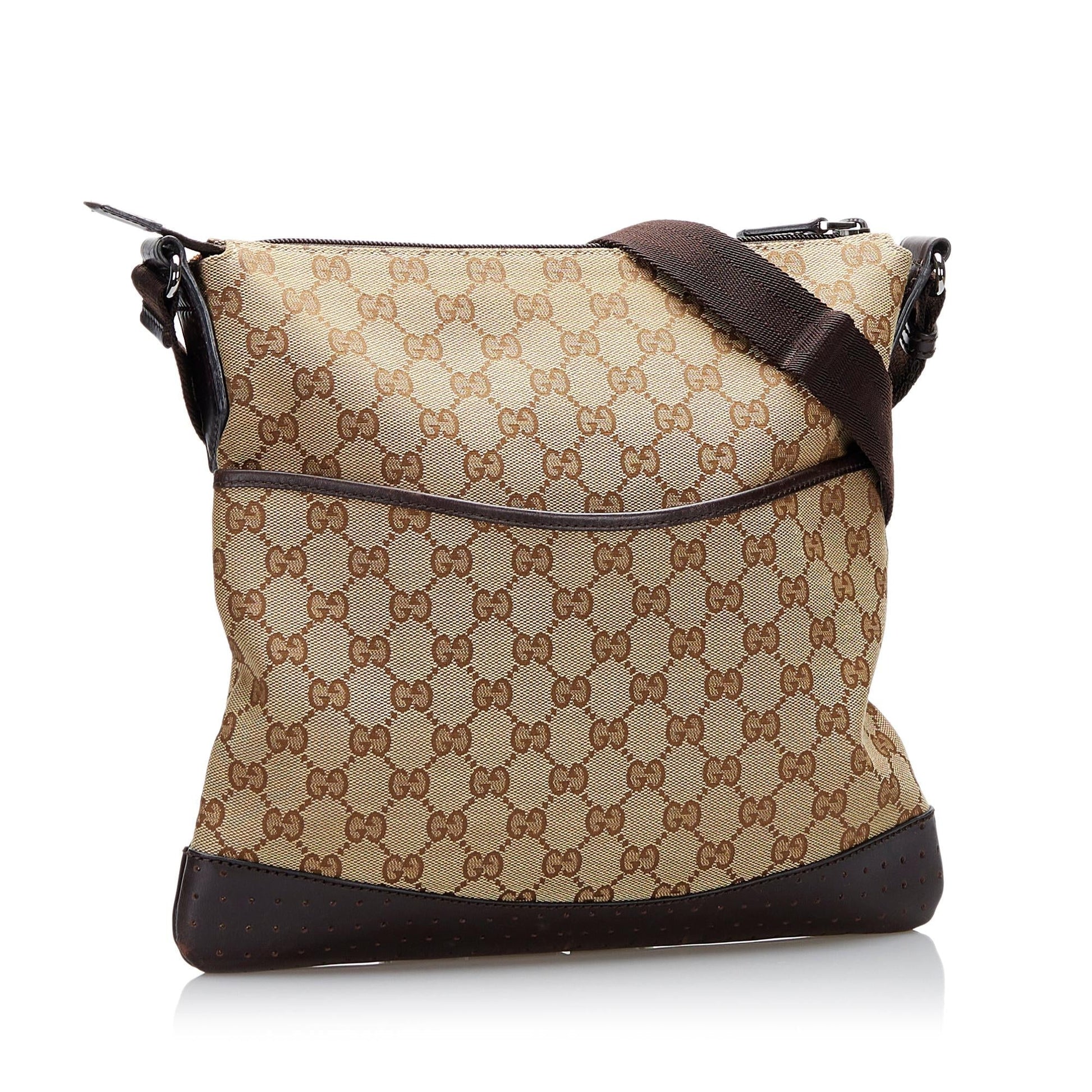 Gucci GG SHG Canvas Brown Crossbody Bag 13