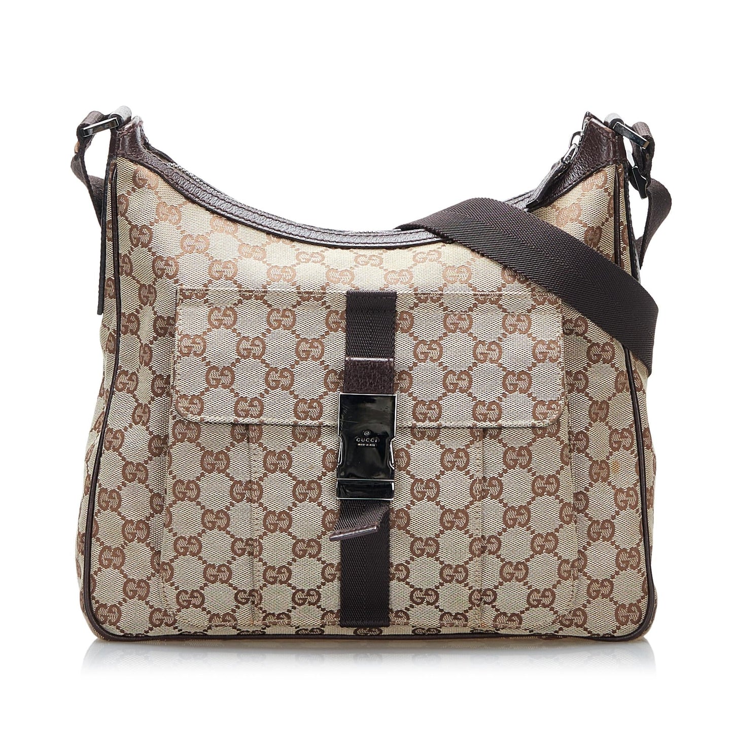 Gucci GG SHG Canvas Brown Crossbody Bag 14