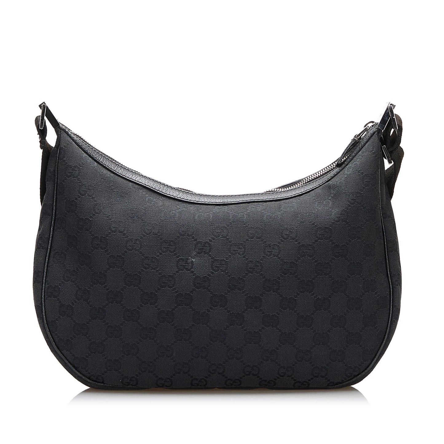 Gucci GG SHG-8JqiwJ Canvas Calf Black Crossbody Bag