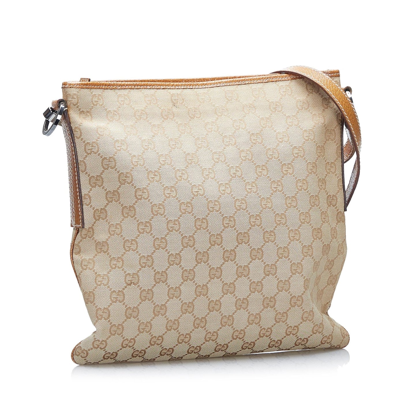 Gucci GG SHG-tZDWnx Canvas Calf Brown Crossbody Bag
