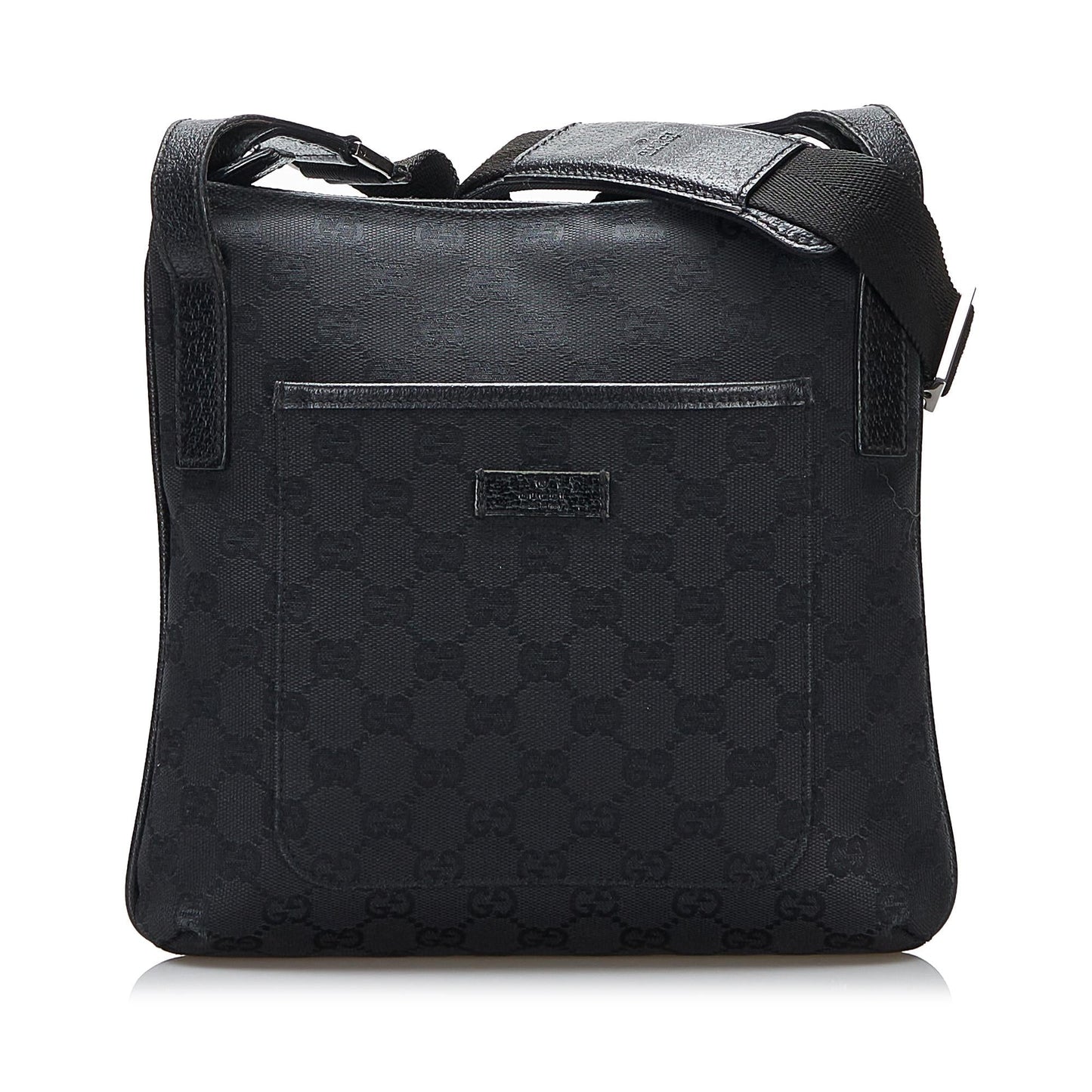 Gucci GG SHG-TeWX8t Canvas Calf Black Crossbody Bag