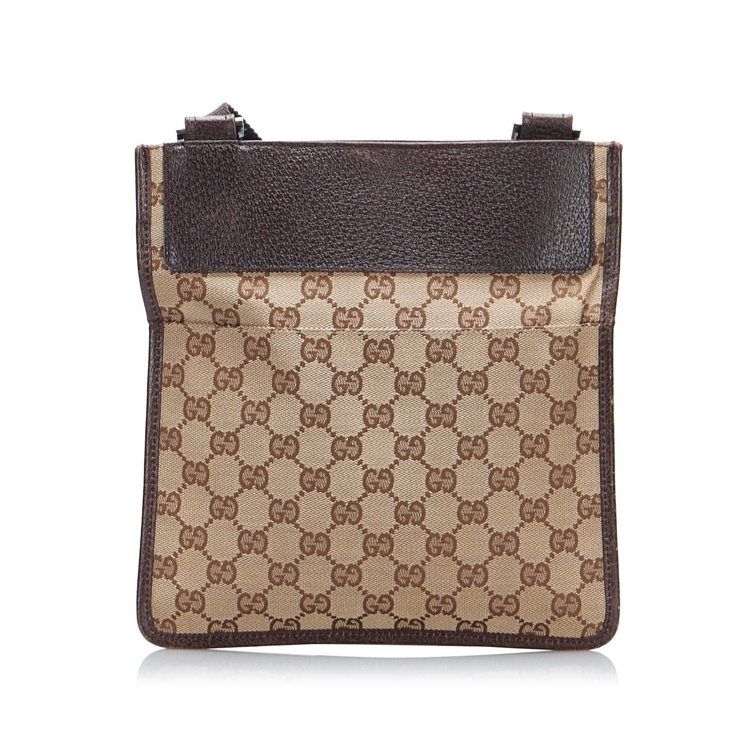 Gucci GG SHG-oRXOMp Canvas Calf Brown Crossbody Bag