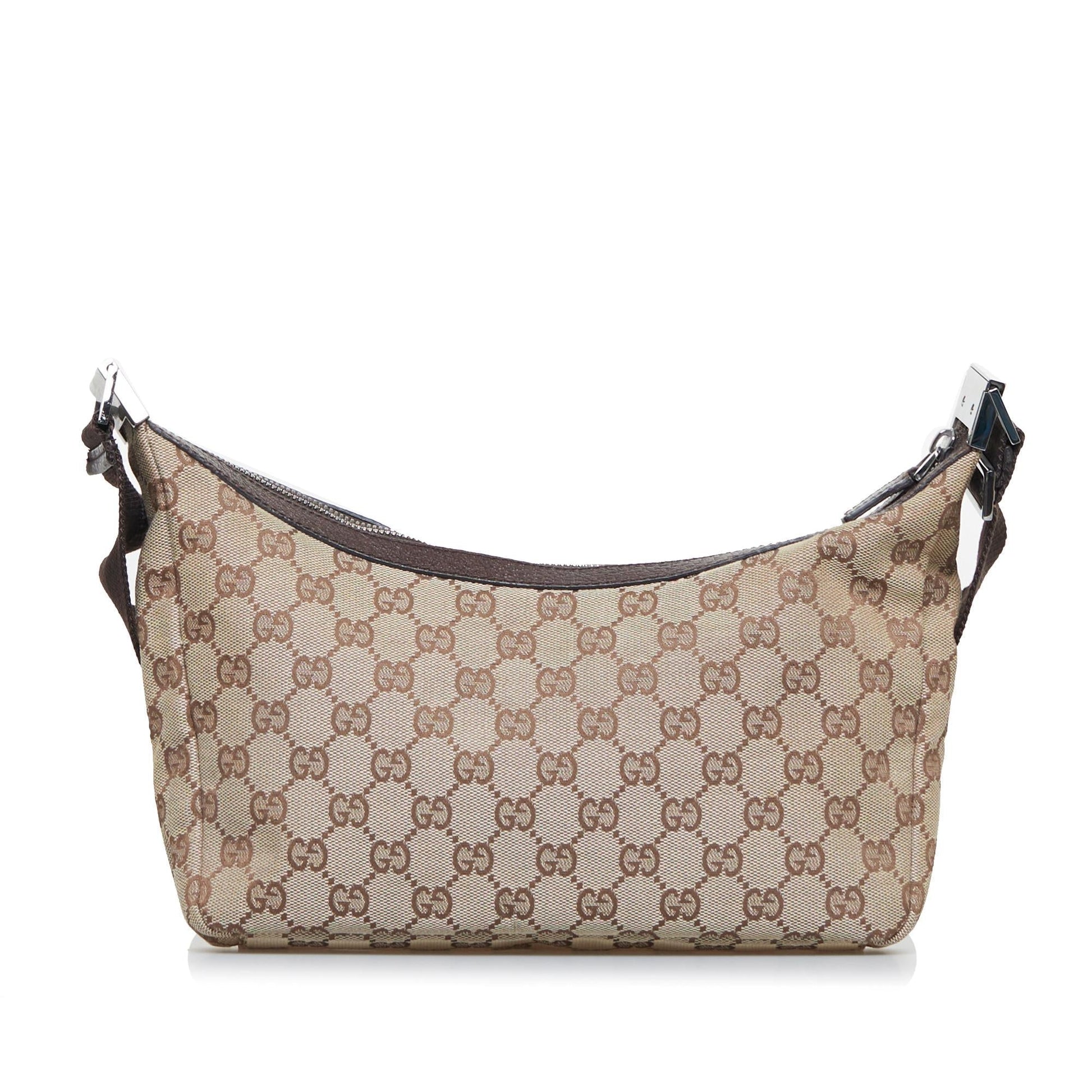 Gucci GG SHG-huROyb Canvas Brown Crossbody Bag