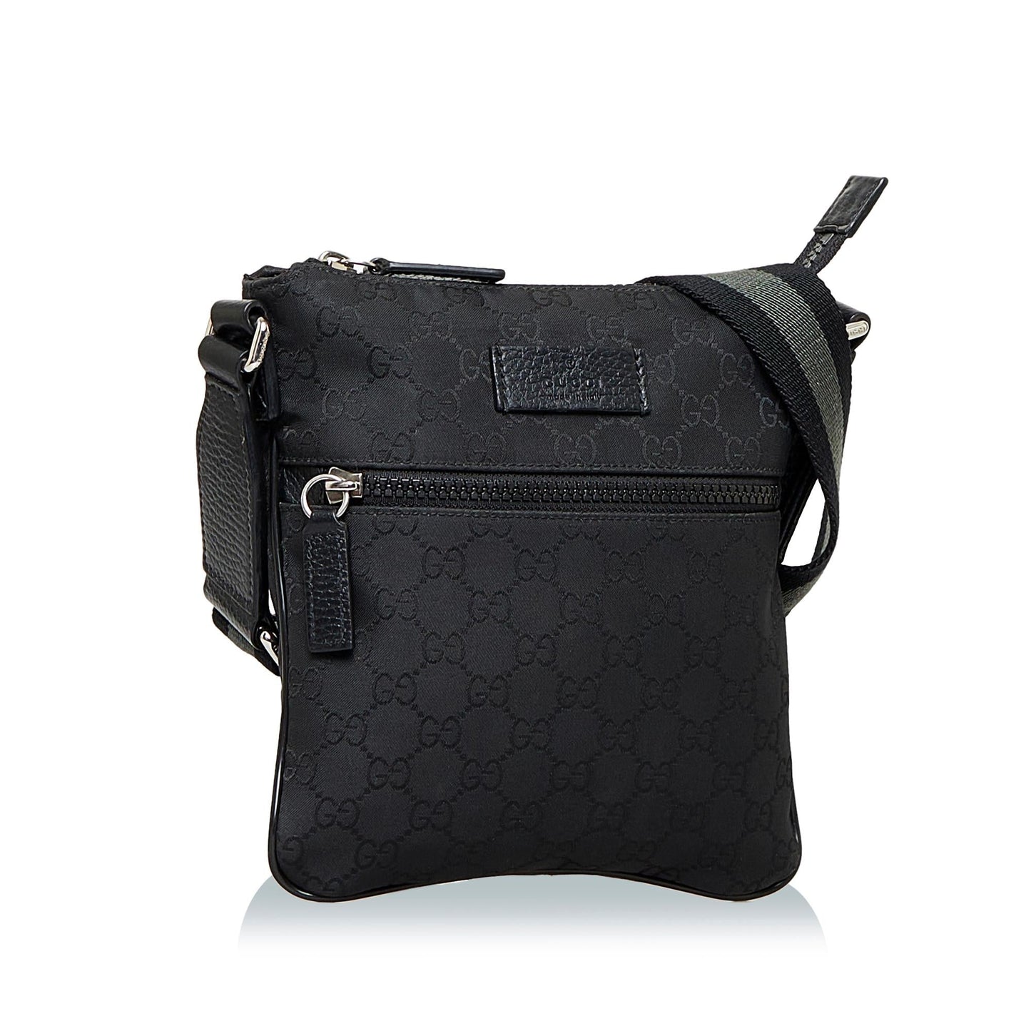 Gucci GG SHG-zpvXgM Canvas Calf Black Crossbody Bag