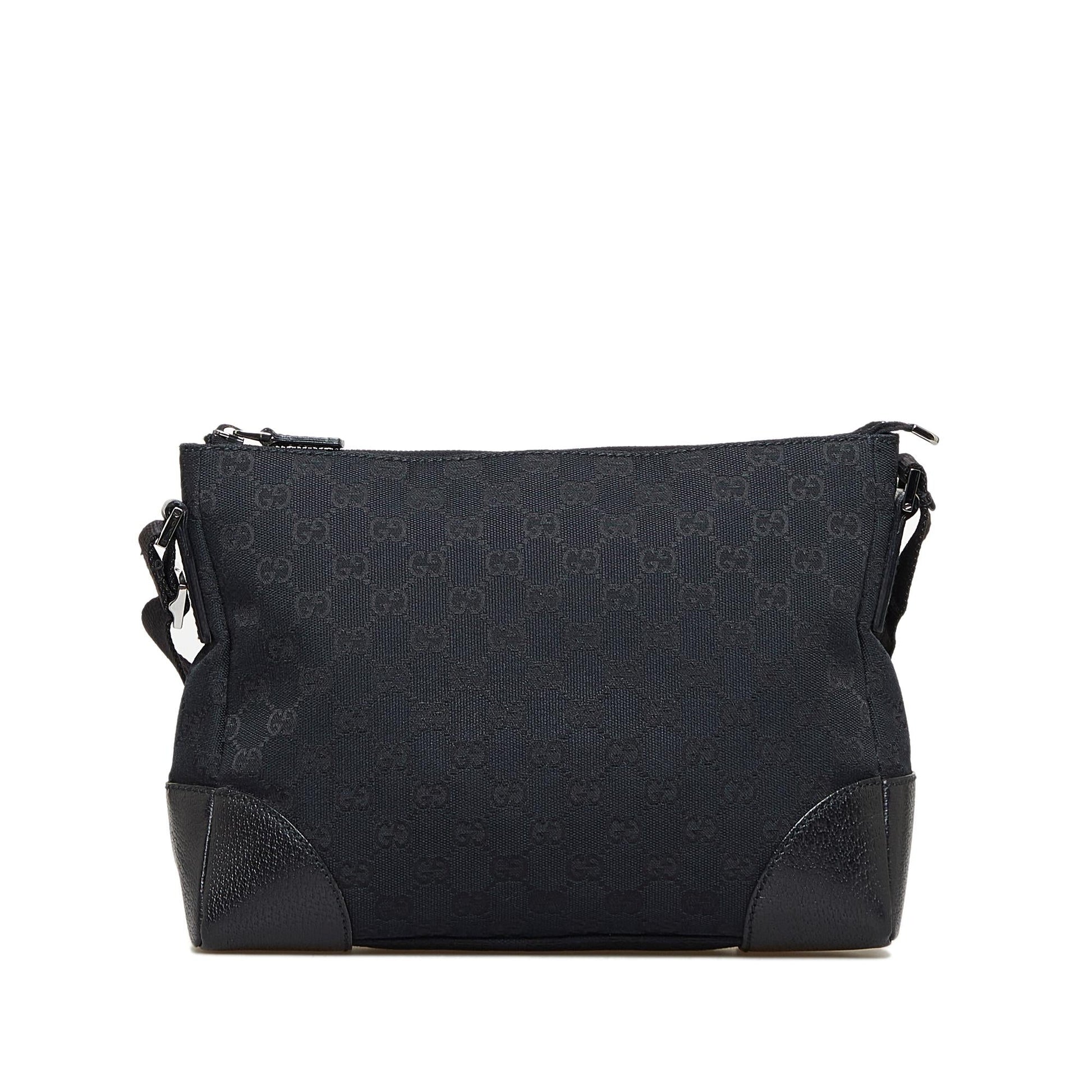 Gucci GG SHG-dCodfZ Canvas Calf Black Crossbody Bag