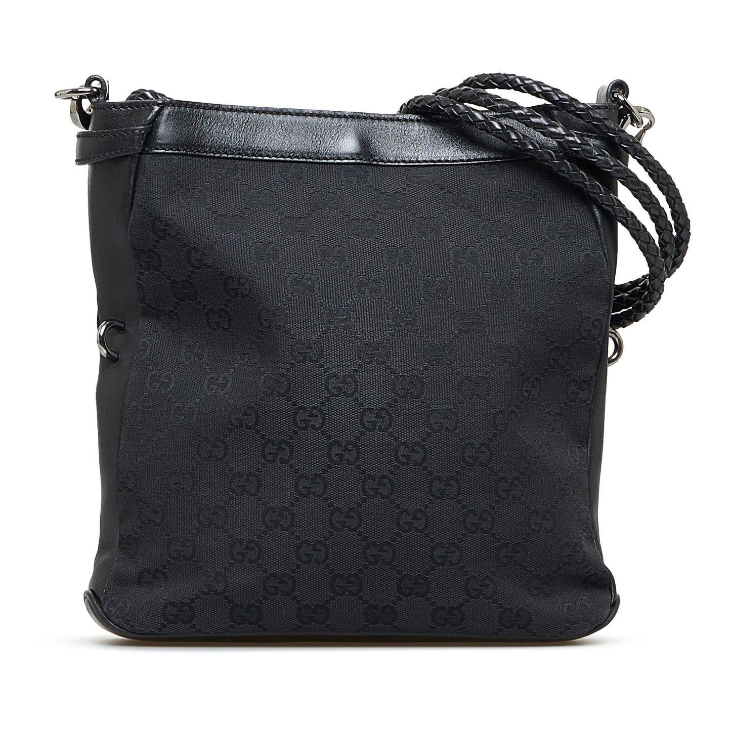 Gucci GG SHG-svpYSh Canvas Calf Black Crossbody Bag