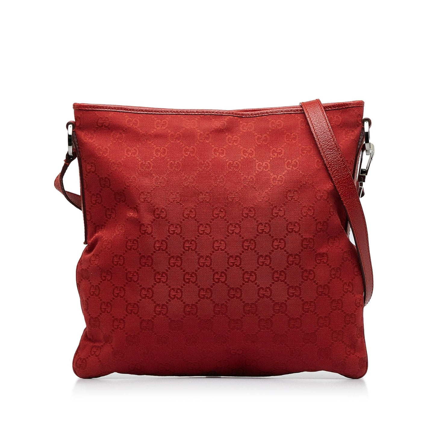 Gucci GG SHG-cjySE3 Canvas Calf Red Crossbody Bag
