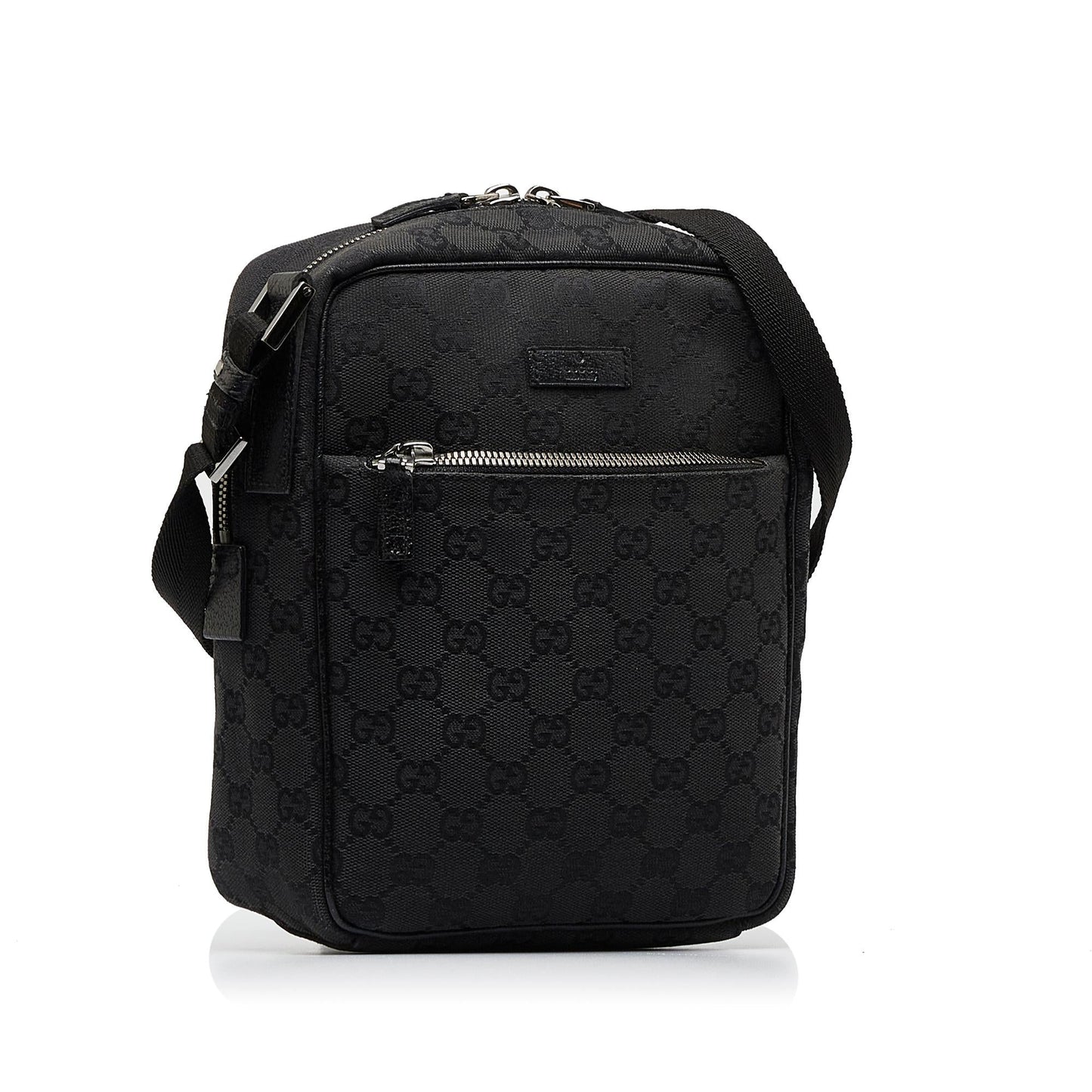 Gucci GG SHG-AeOek4 Canvas Calf Black Crossbody Bag