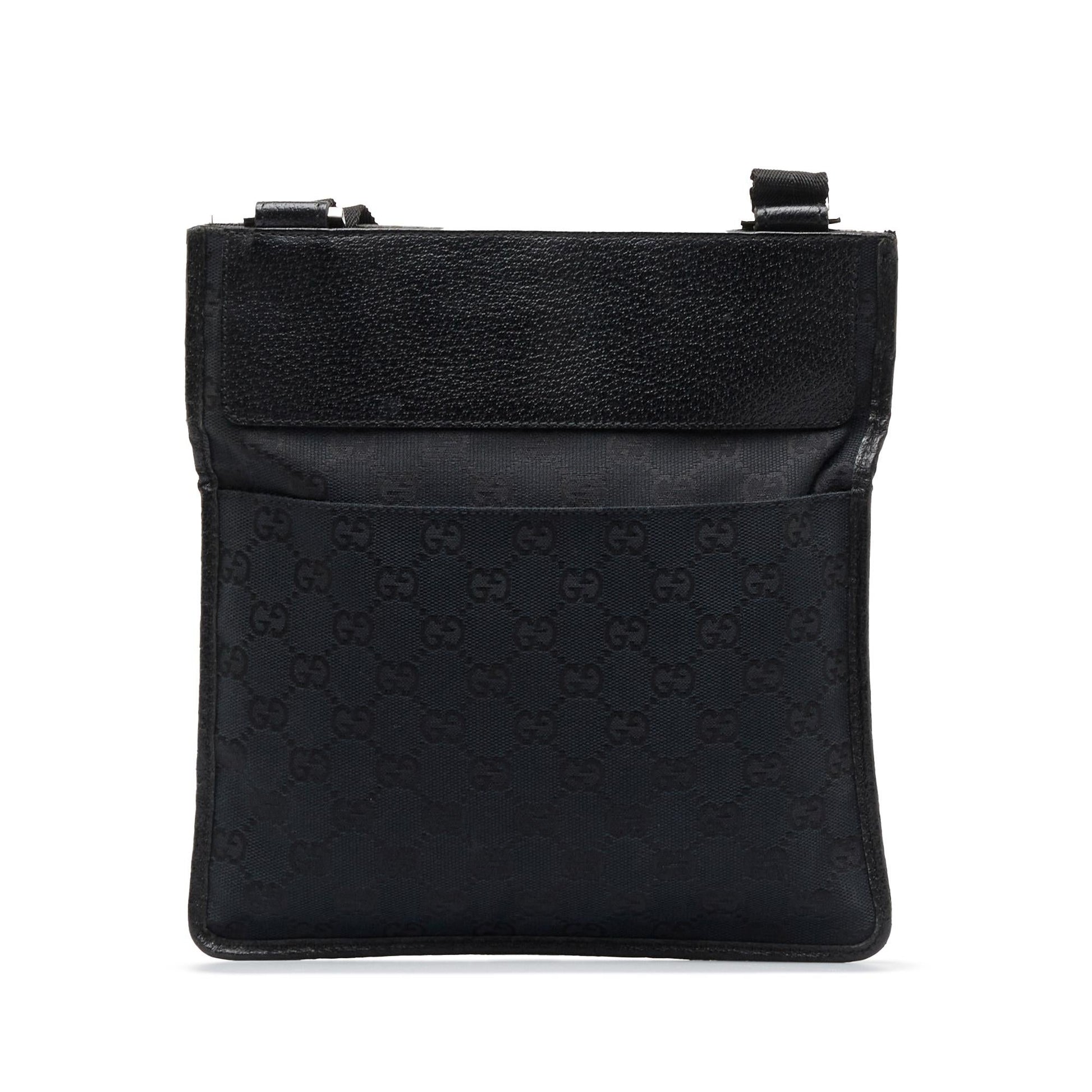 Gucci GG SHG-85hzKO Canvas Black Crossbody Bag
