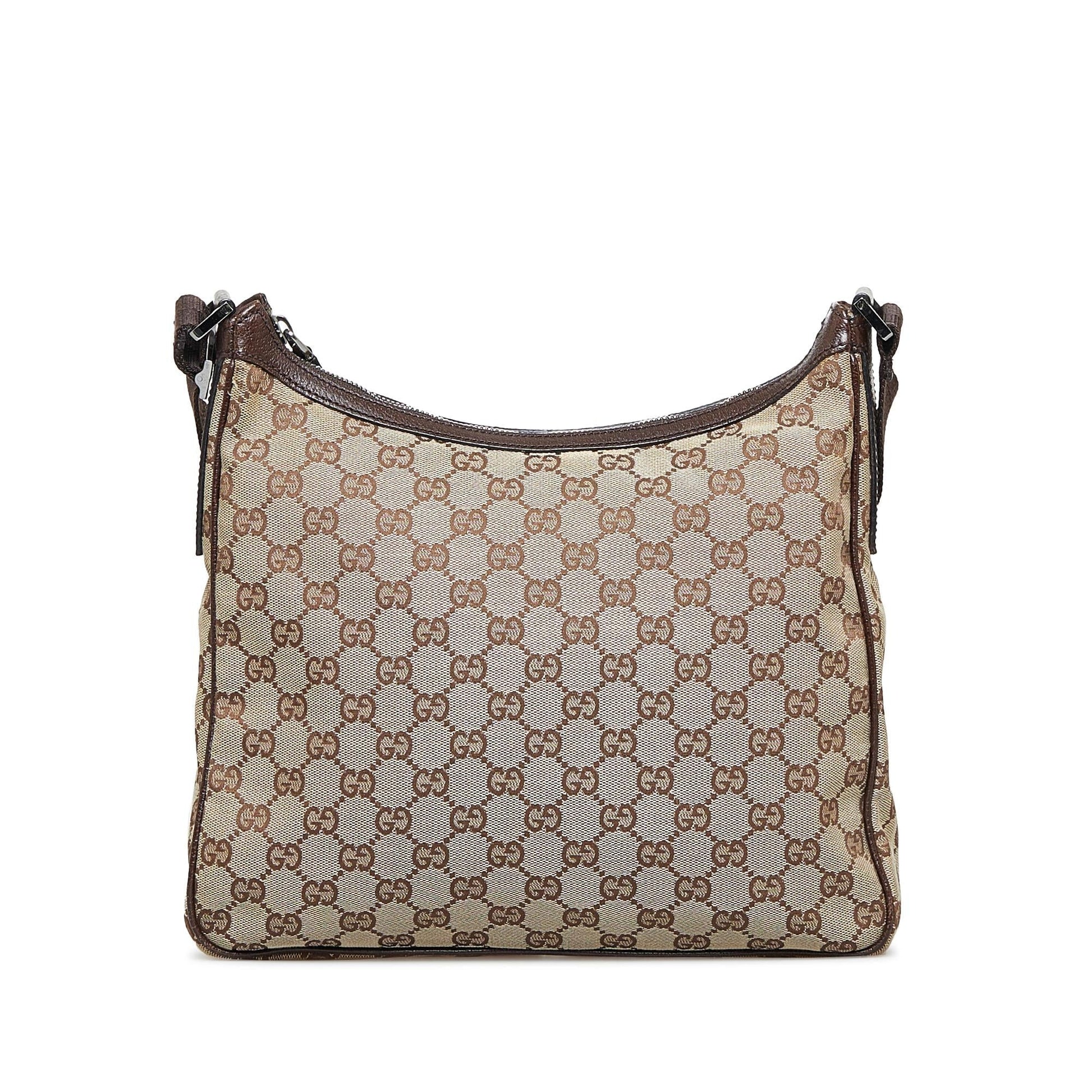 Gucci GG SHG-woM325 Canvas Brown Crossbody Bag