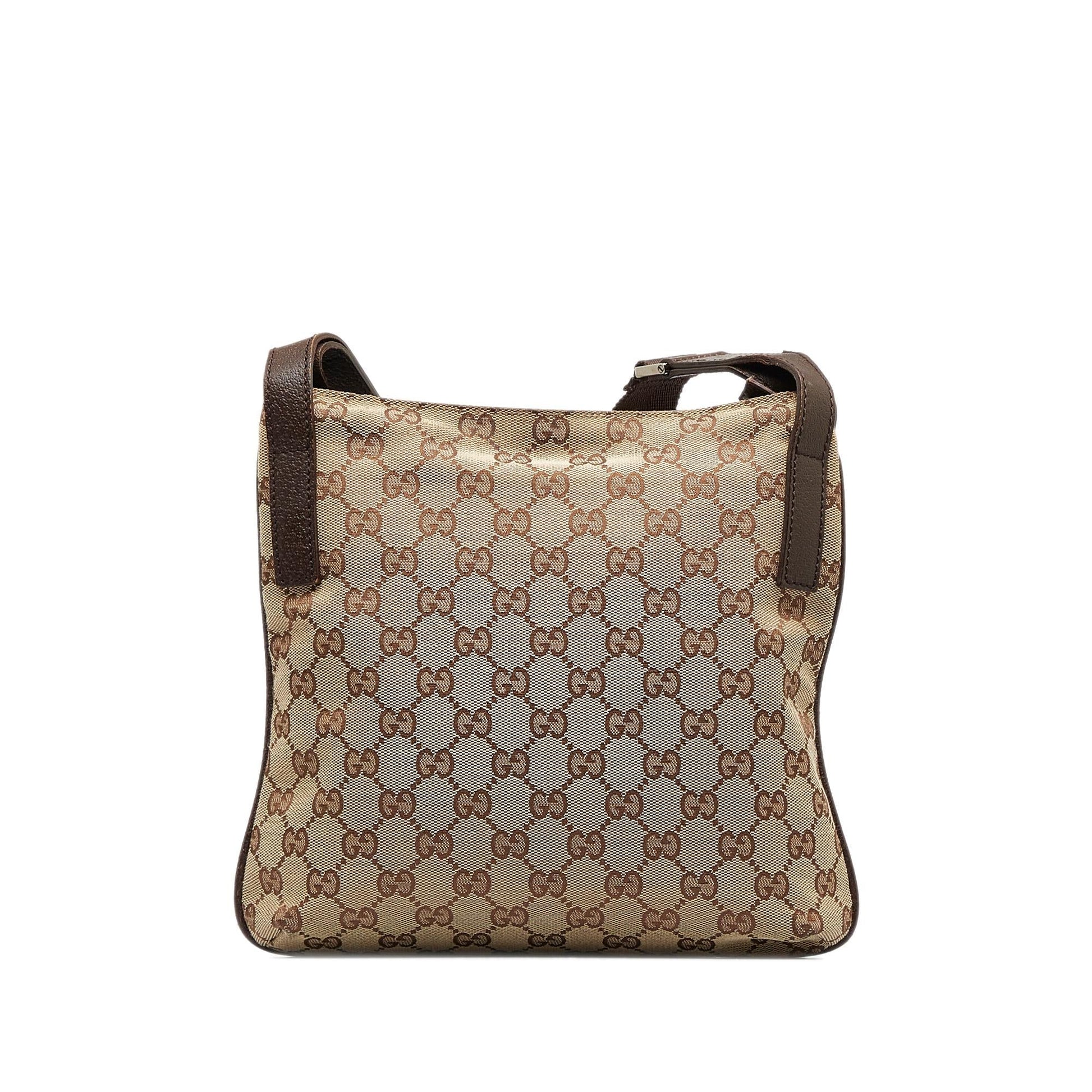 Gucci GG SHG-vAt0Lo Canvas Brown Crossbody Bag