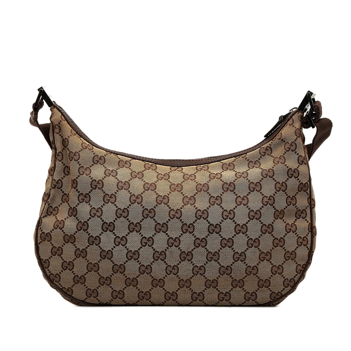 Gucci GG SHG-QJp6Hg Canvas Calf Brown Crossbody Bag