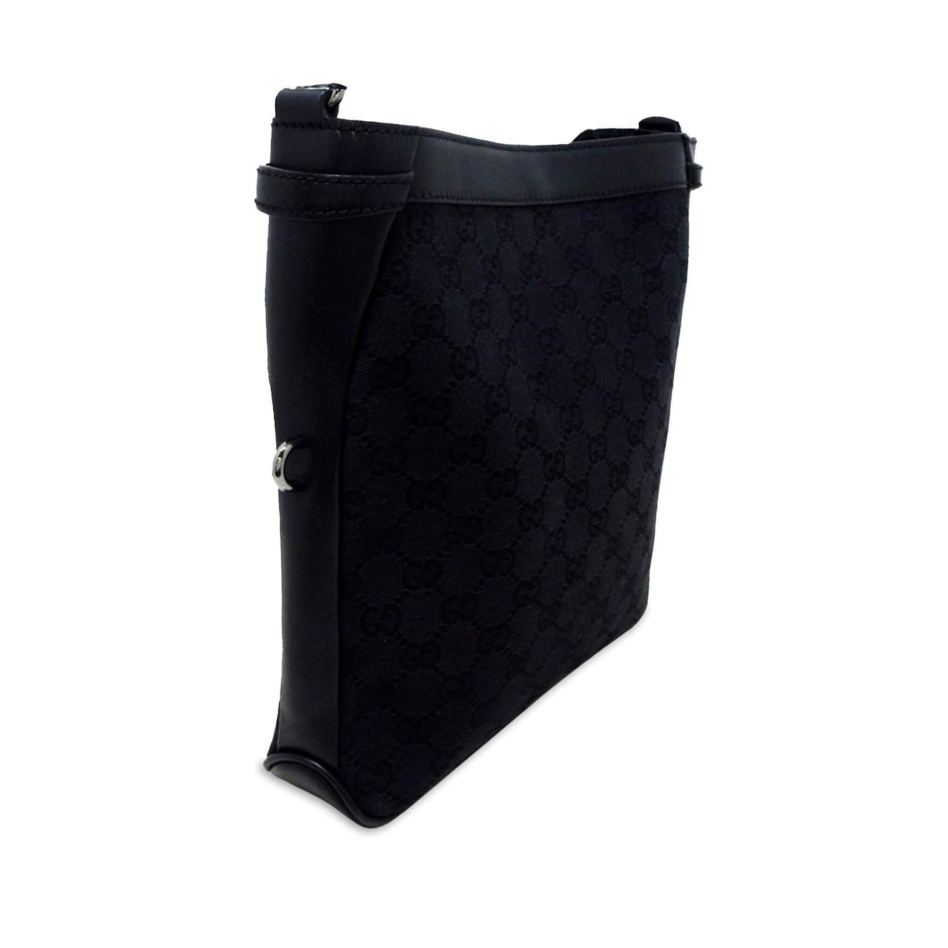 Gucci GG SHG-mkECIq Canvas Black Crossbody Bag