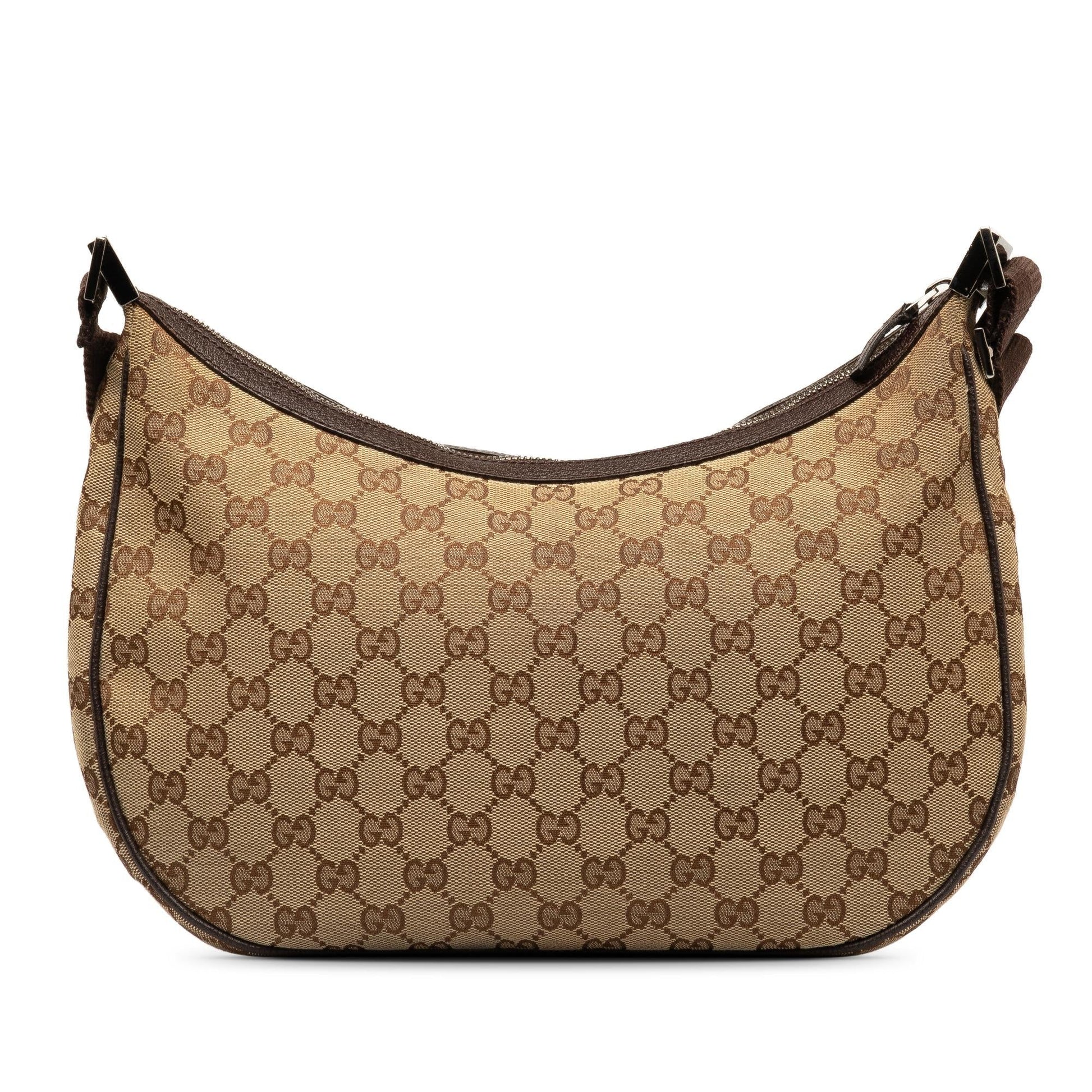 Gucci GG SHG-4ucEVr Canvas Calf Brown Crossbody Bag