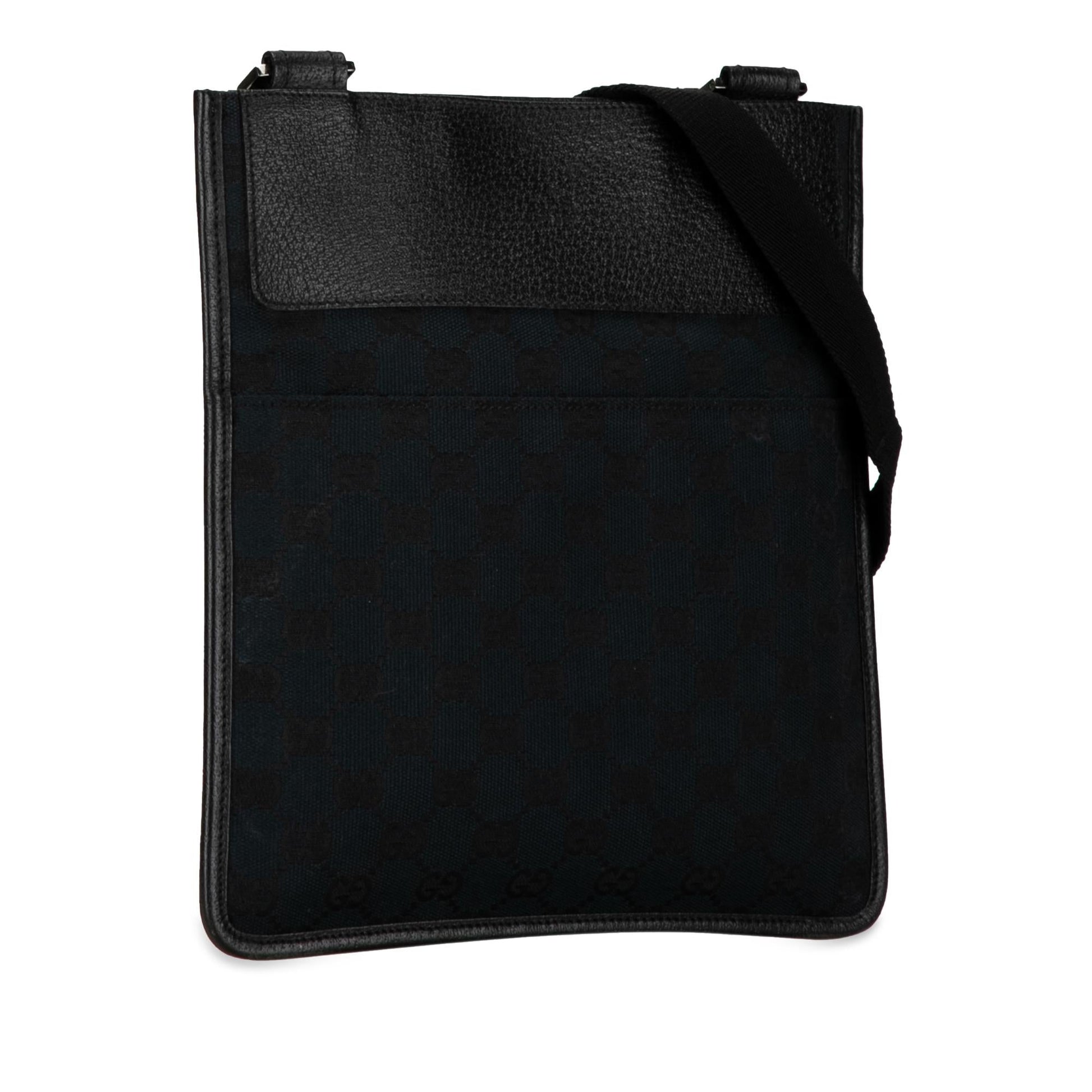 Gucci GG SHG-cXzYD3 Canvas Calf Black Crossbody Bag