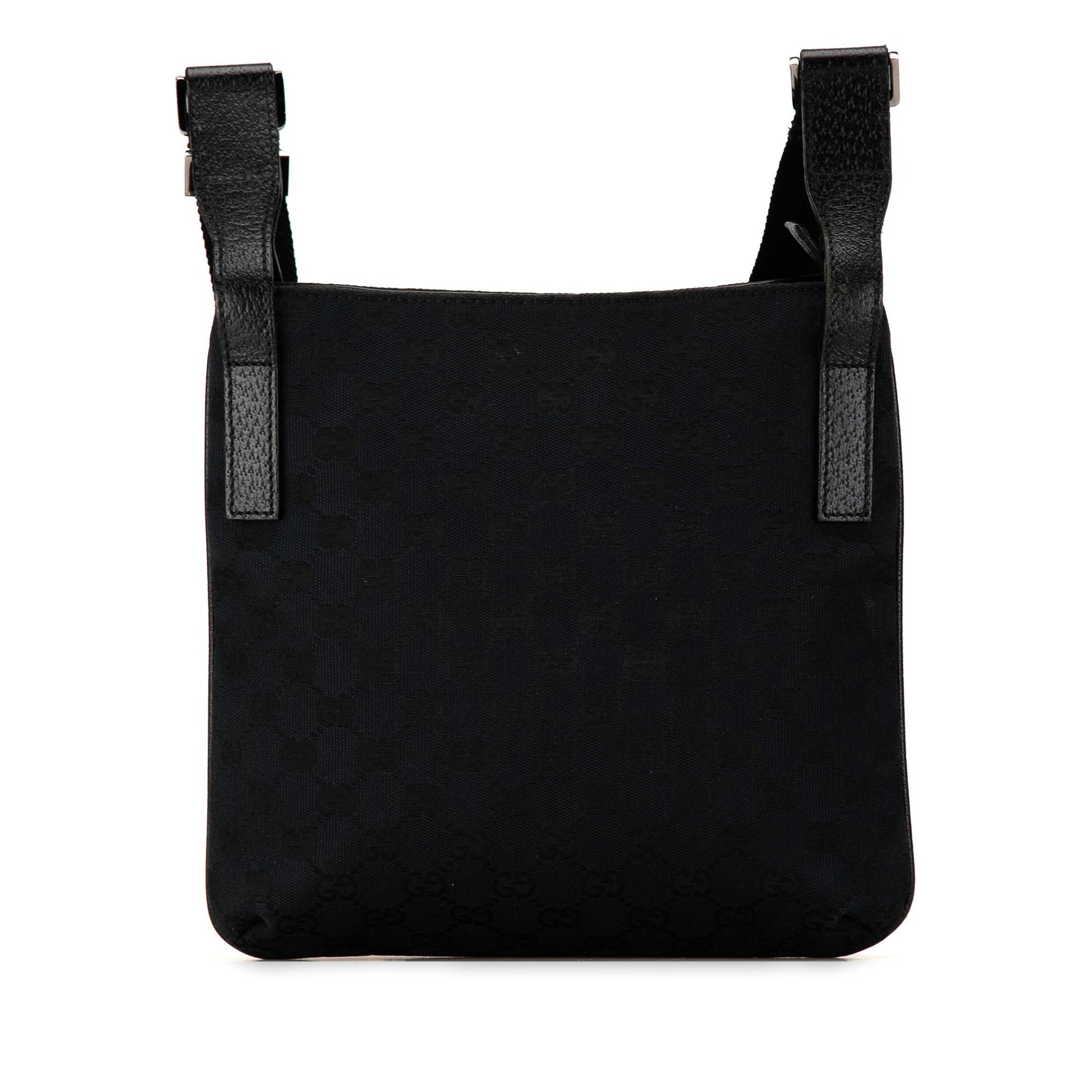 Gucci GG SHG-Z3iqoH Canvas Calf Black Crossbody Bag