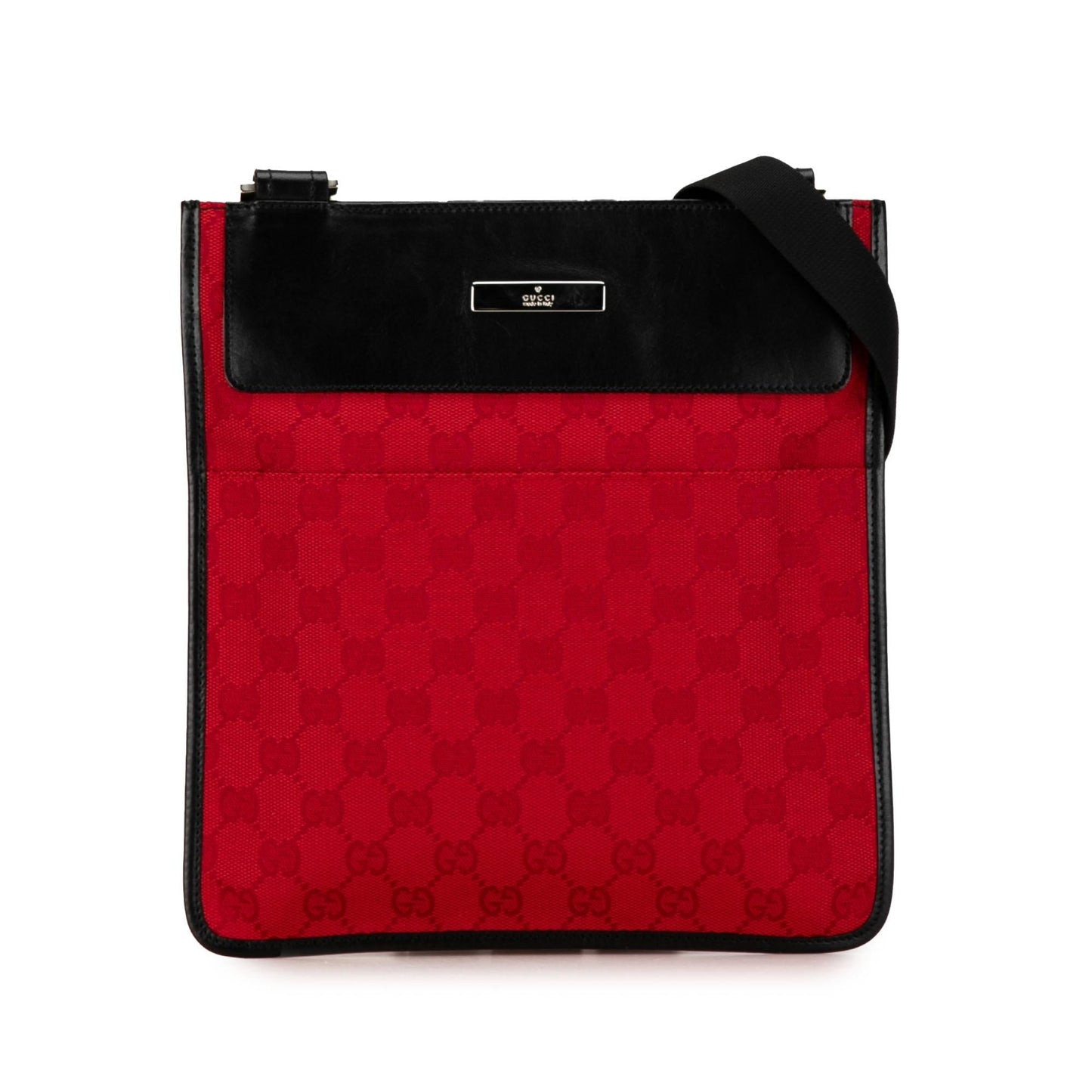 Gucci GG SHG-uHUXqV Canvas Calf Red Crossbody Bag