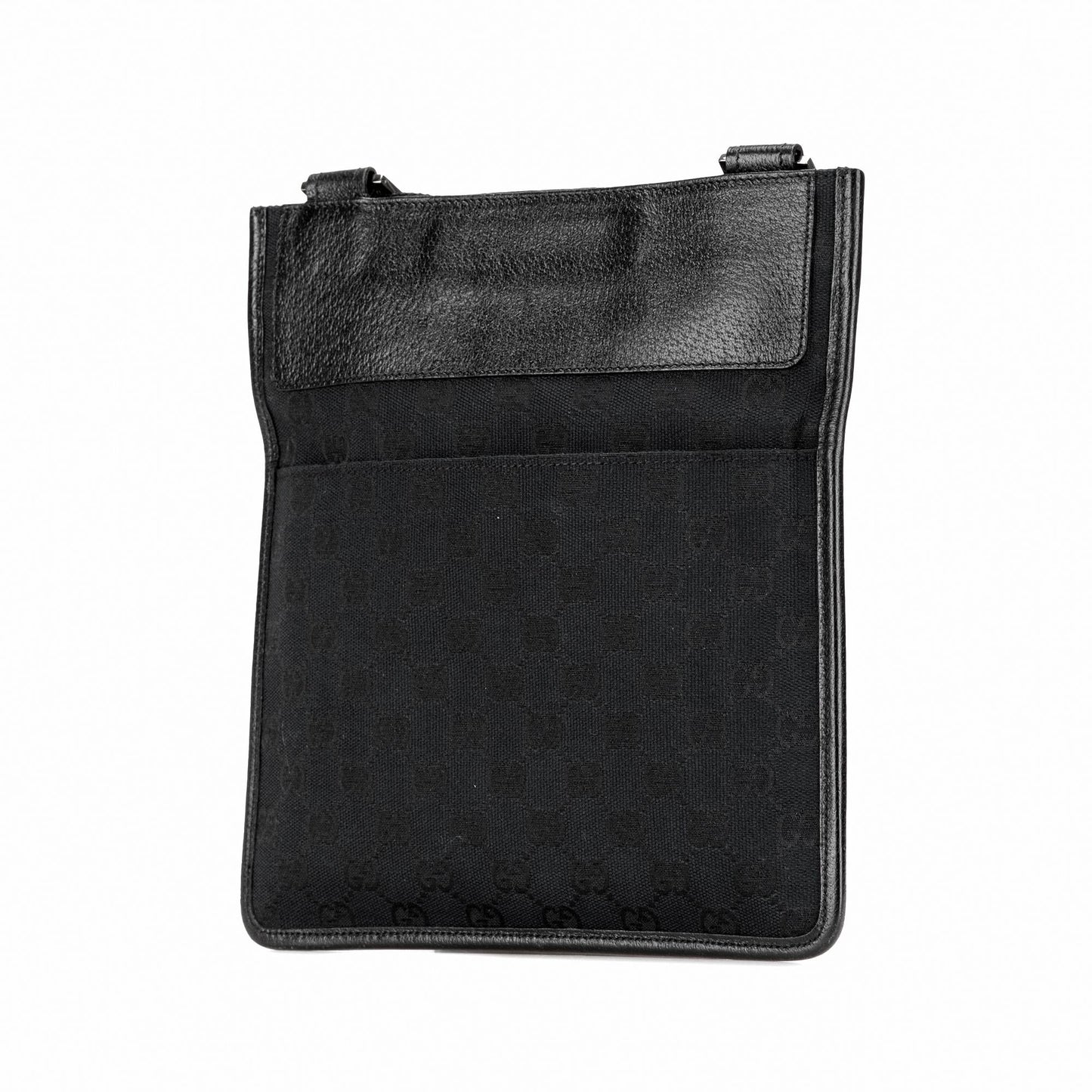 Gucci GG SHG-o9jQ03 Canvas Calf Black Crossbody Bag