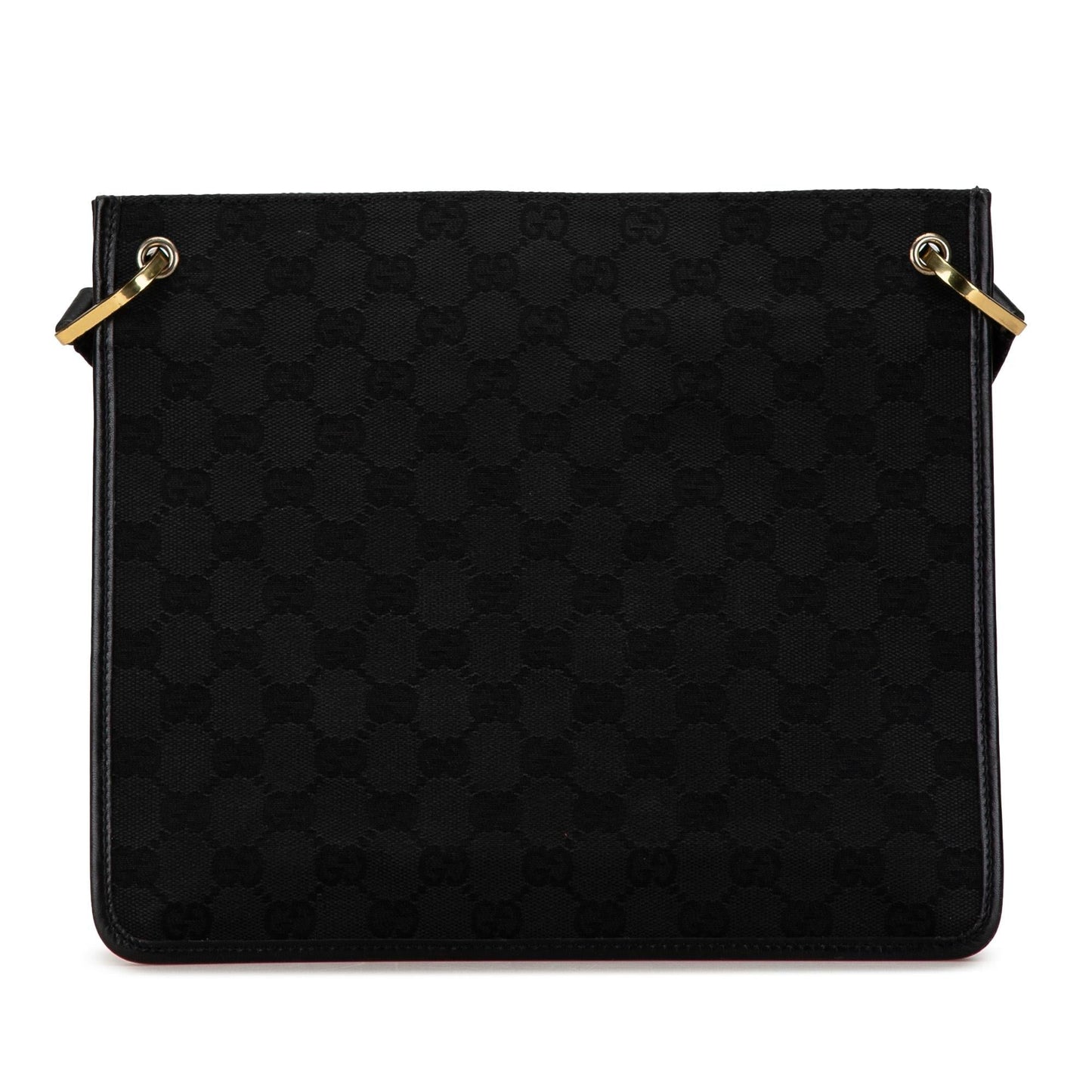 Gucci GG SHG-a4WO5x Canvas Calf Black Crossbody Bag