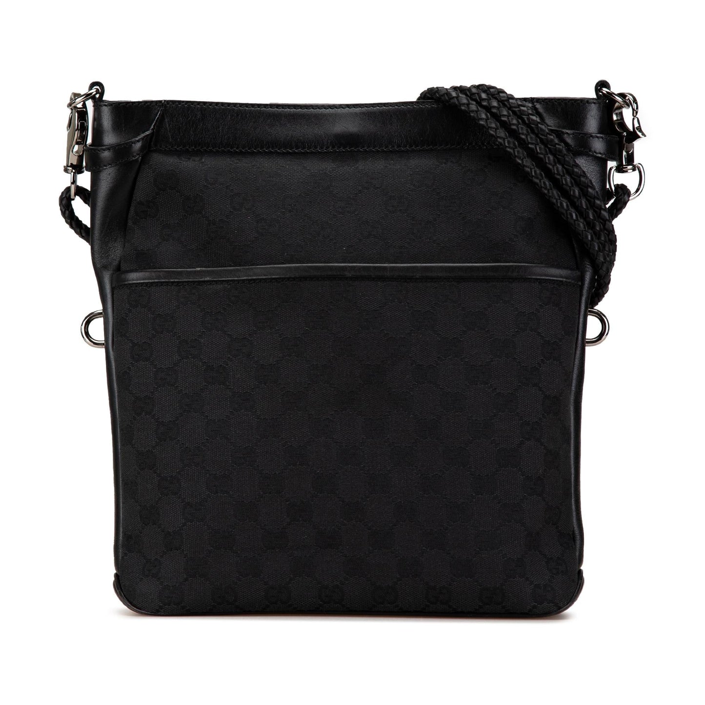 Gucci GG SHG-1BclAX Canvas Calf Black Crossbody Bag