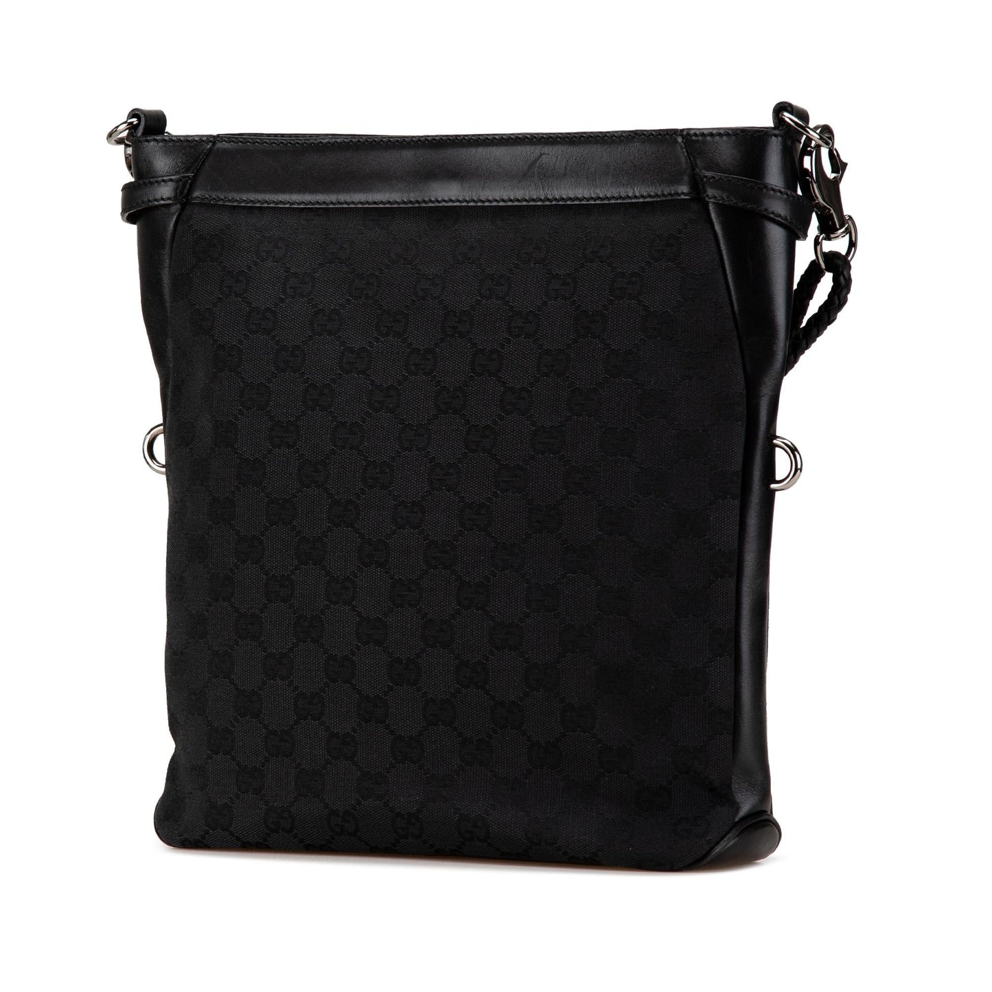 Gucci GG SHG-1BclAX Canvas Calf Black Crossbody Bag