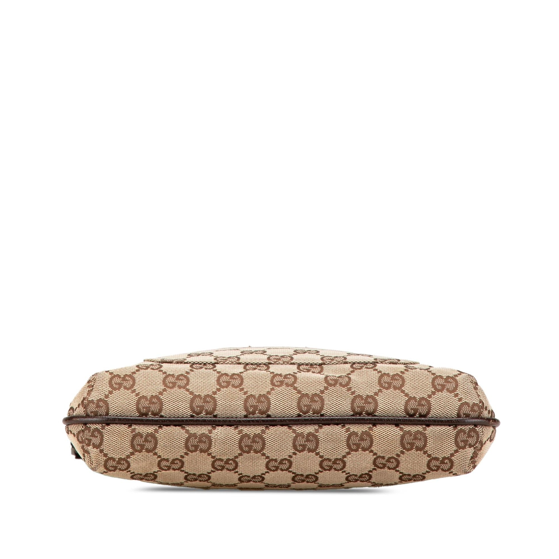 Gucci GG SHG-U0REPR Canvas Calf Brown Crossbody Bag