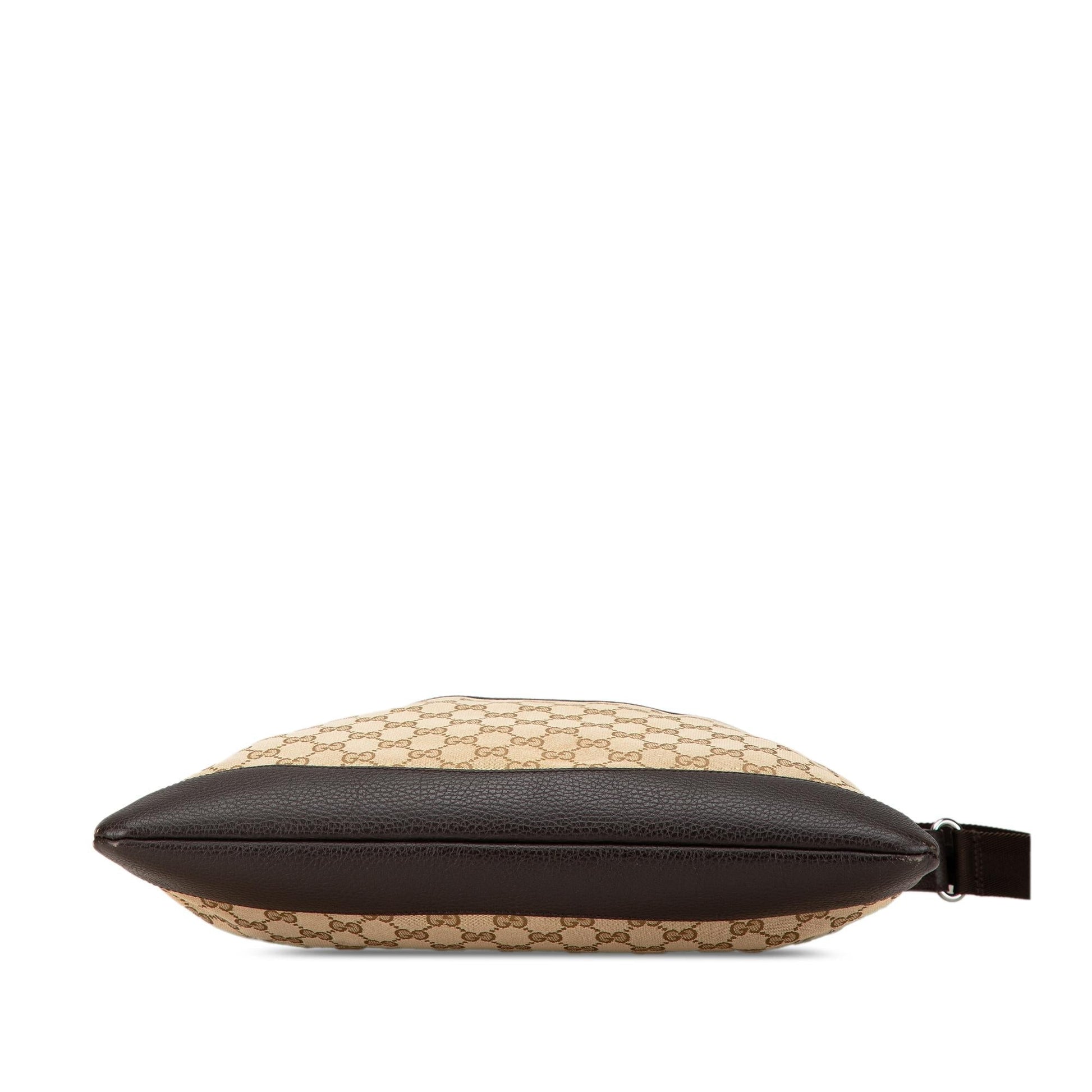 Gucci GG SHG-8wyNZW Canvas Calf Brown Crossbody Bag