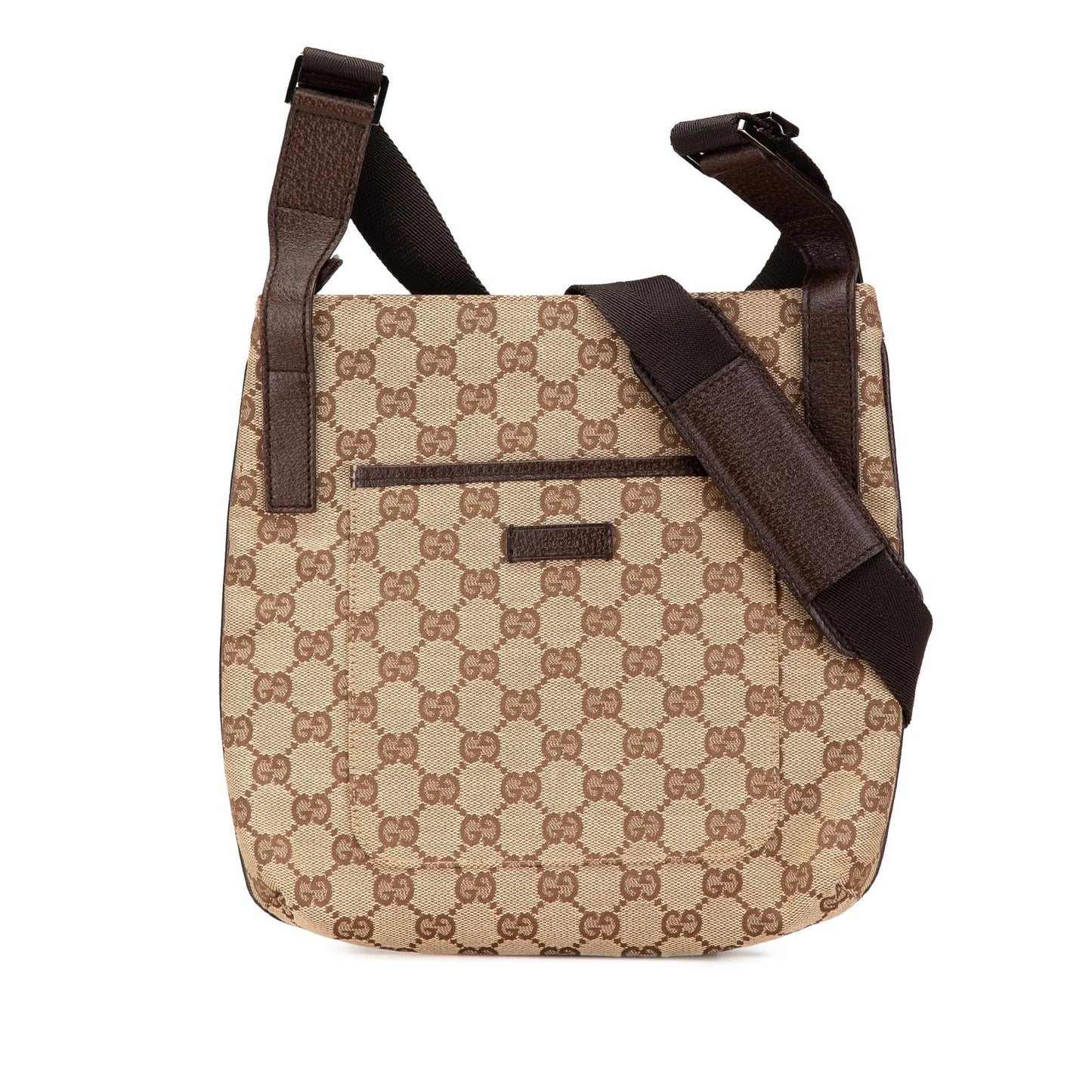 Gucci GG Canvas Brown Crossbody Bag Crossbody 2