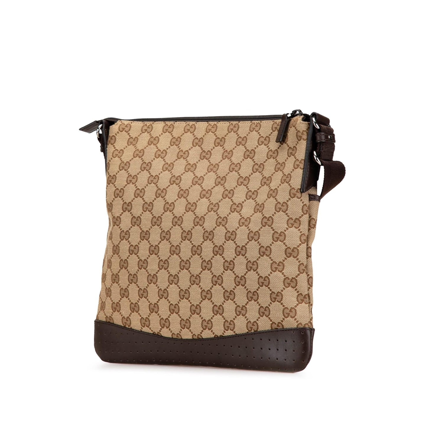 Gucci GG Canvas Calf Brown Crossbody Bag Crossbody 4