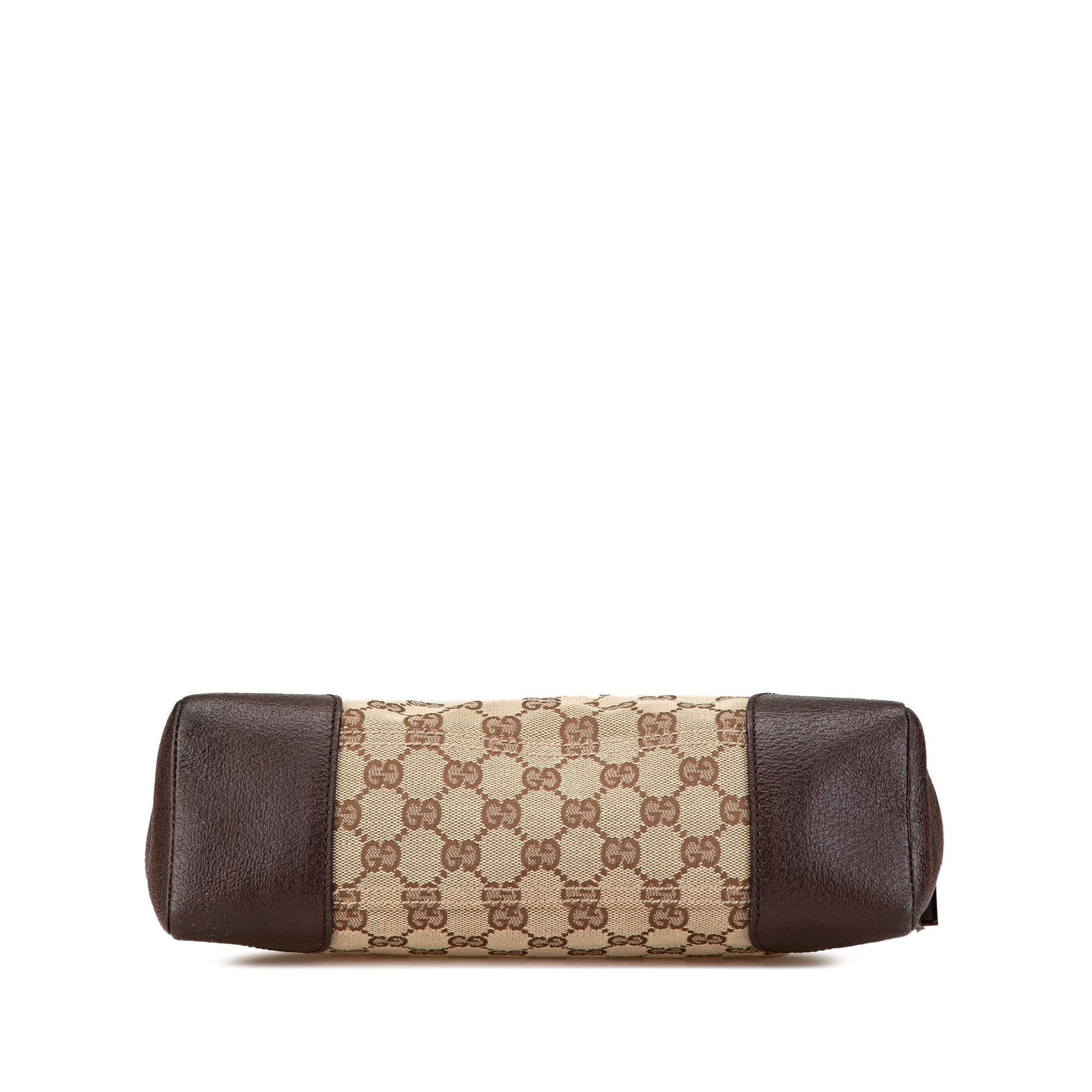 Gucci GG Canvas Calf Brown Crossbody Bag Crossbody 5
