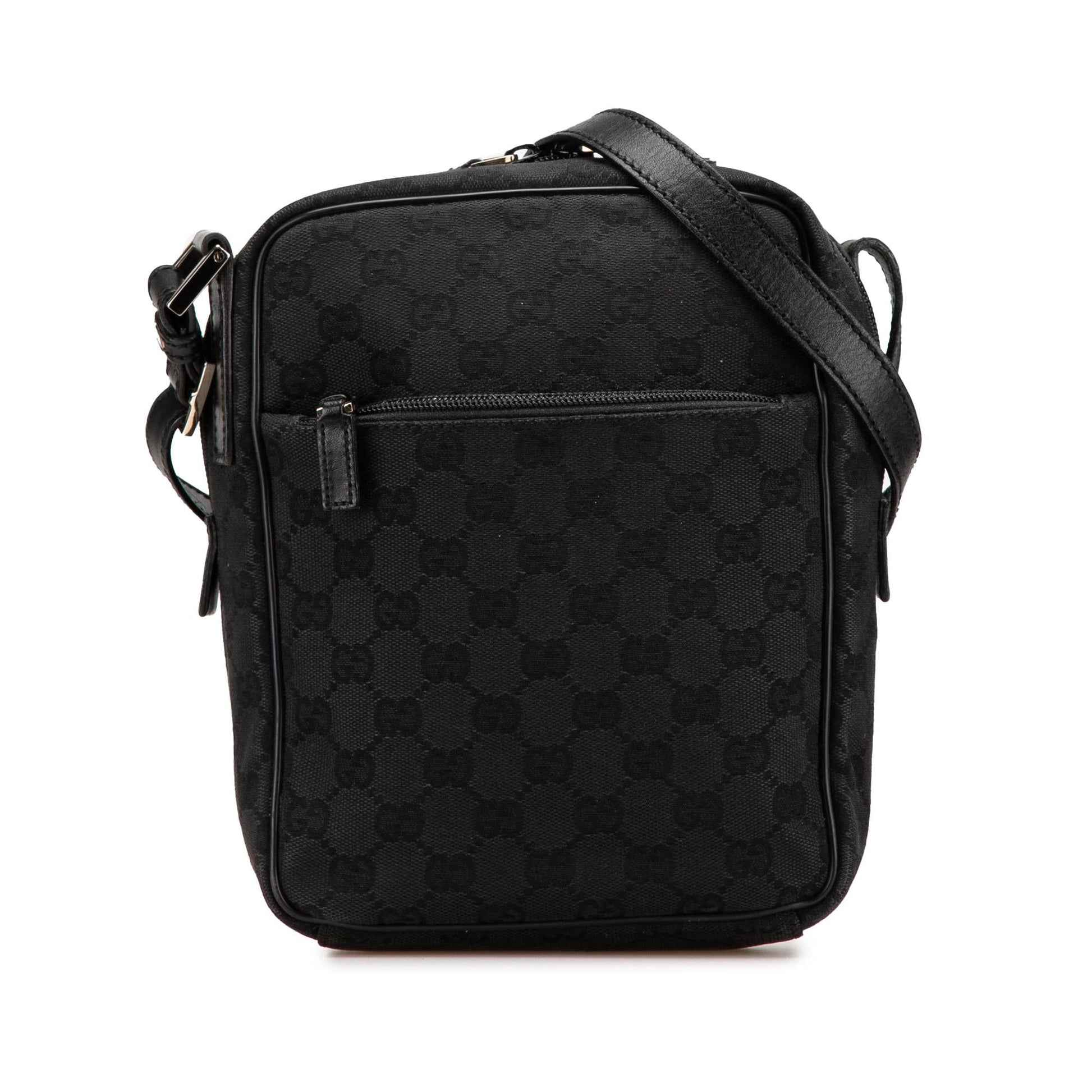 Gucci GG Canvas Black Crossbody Bag Crossbody 9
