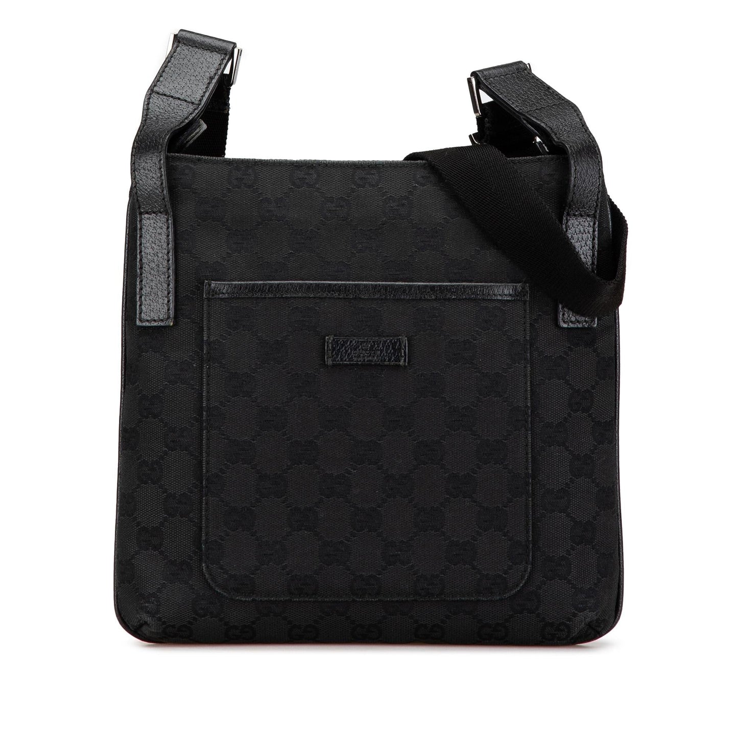Gucci GG Canvas Calf Black Crossbody Bag Crossbody 13