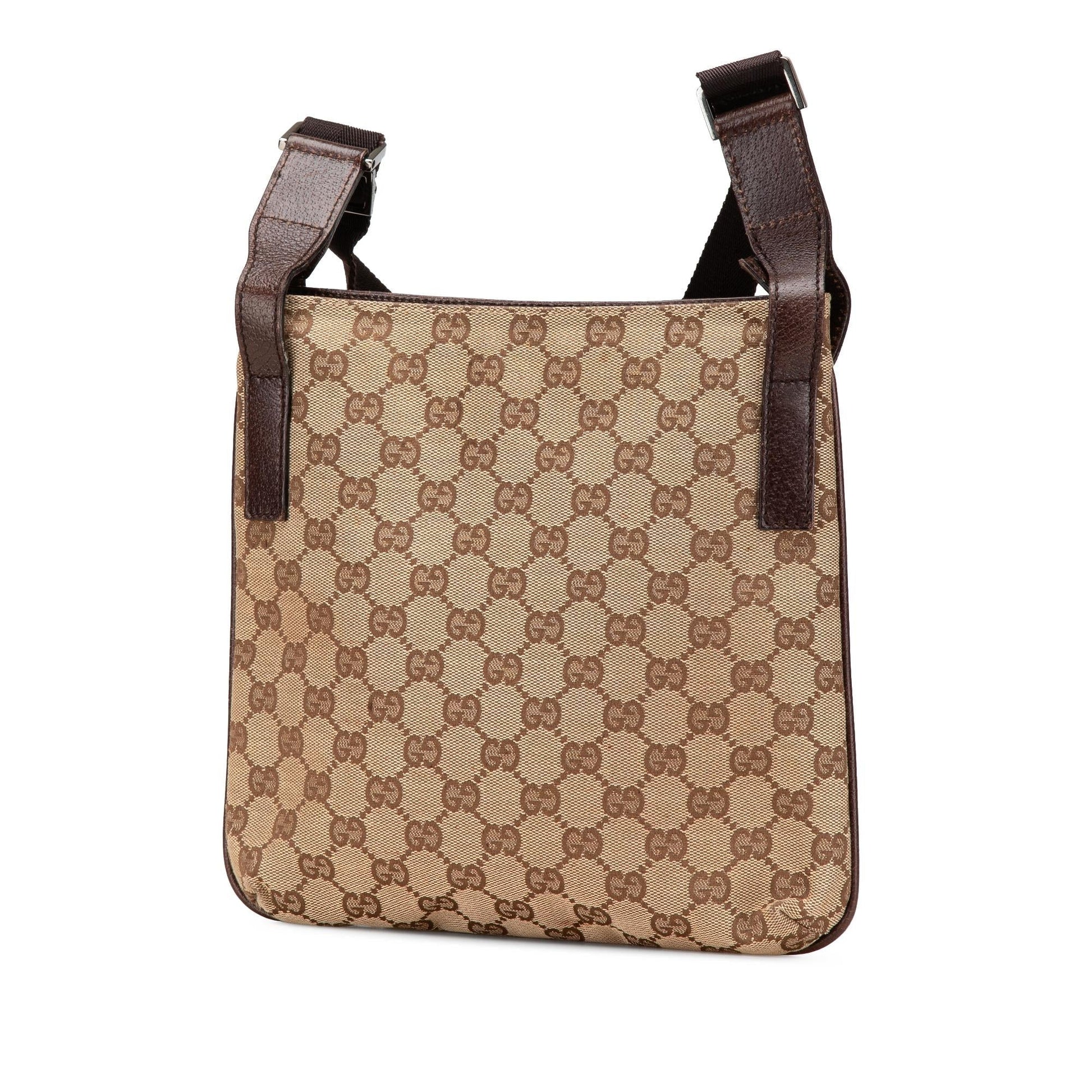 Gucci GG Canvas Calf Brown Crossbody Bag Crossbody 18